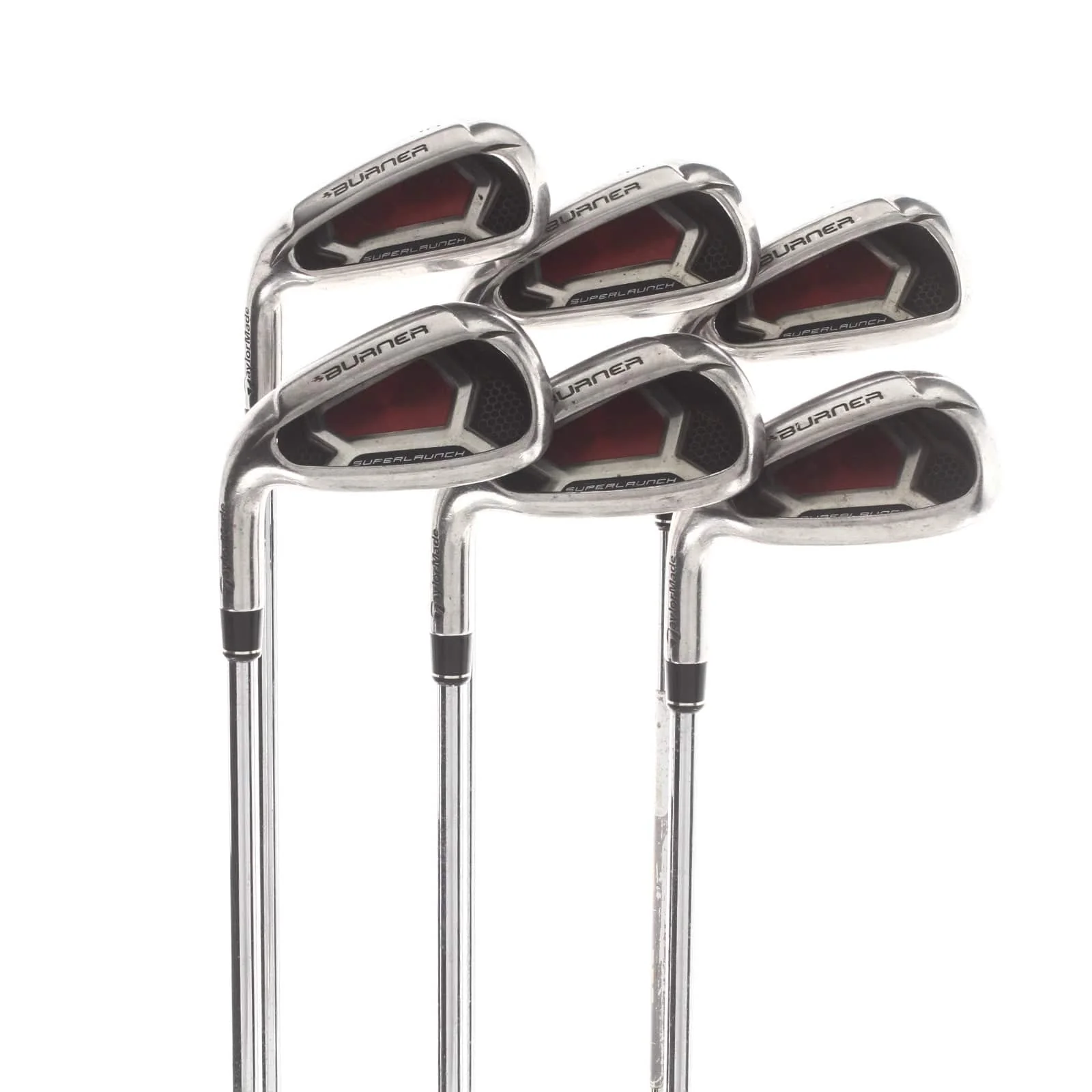 TaylorMade Burner SuperLaunch Steel Mens Left Hand Irons 5-PW Regular - Taylor Made 85g
