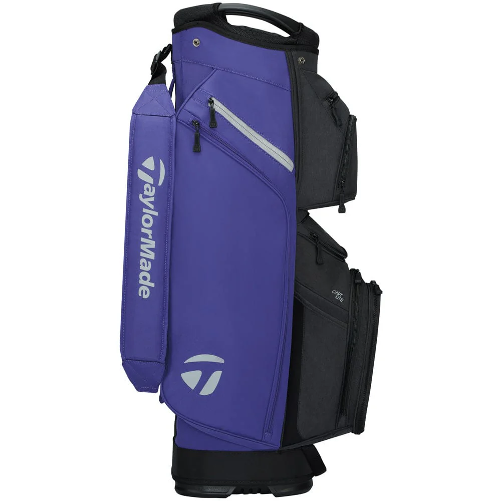 TaylorMade Cart Lite Cart Bag - Violet/Black - Image 3