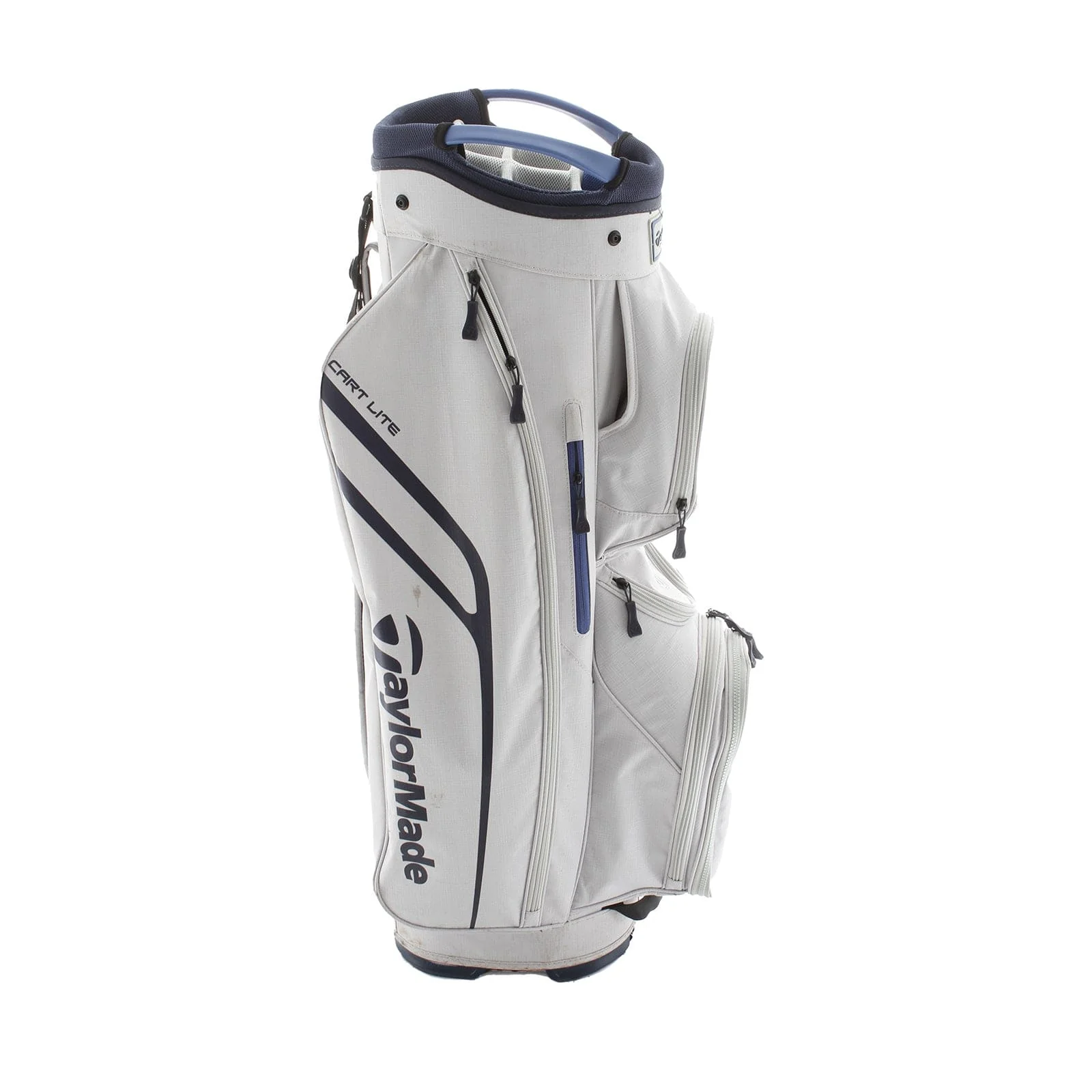 TaylorMade Cart Lite Cart Bag - White/Blue - Image 3
