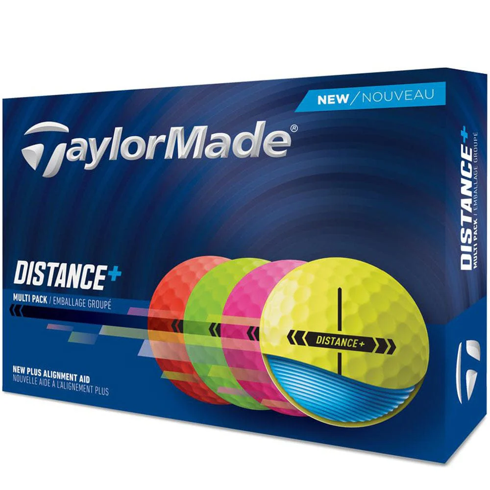 TaylorMade Distance+ Golf Balls - Multi - 12 Pack - Image 2