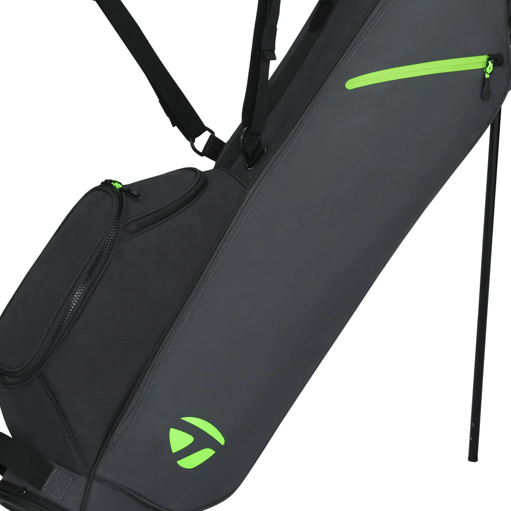 TaylorMade Flextech Carry Stand Bag - Grey/Black/Neon Green - Image 5