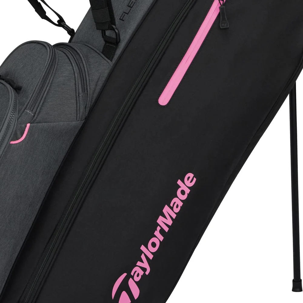 TaylorMade Flextech Crossover Stand Bag - Grey/Black/Neon Pink - Image 4