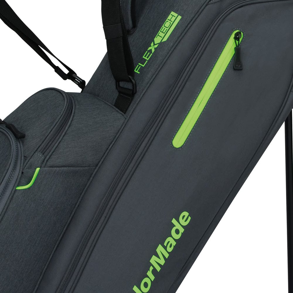 TaylorMade Flextech Stand Bag - Grey/Neon Green - Image 5