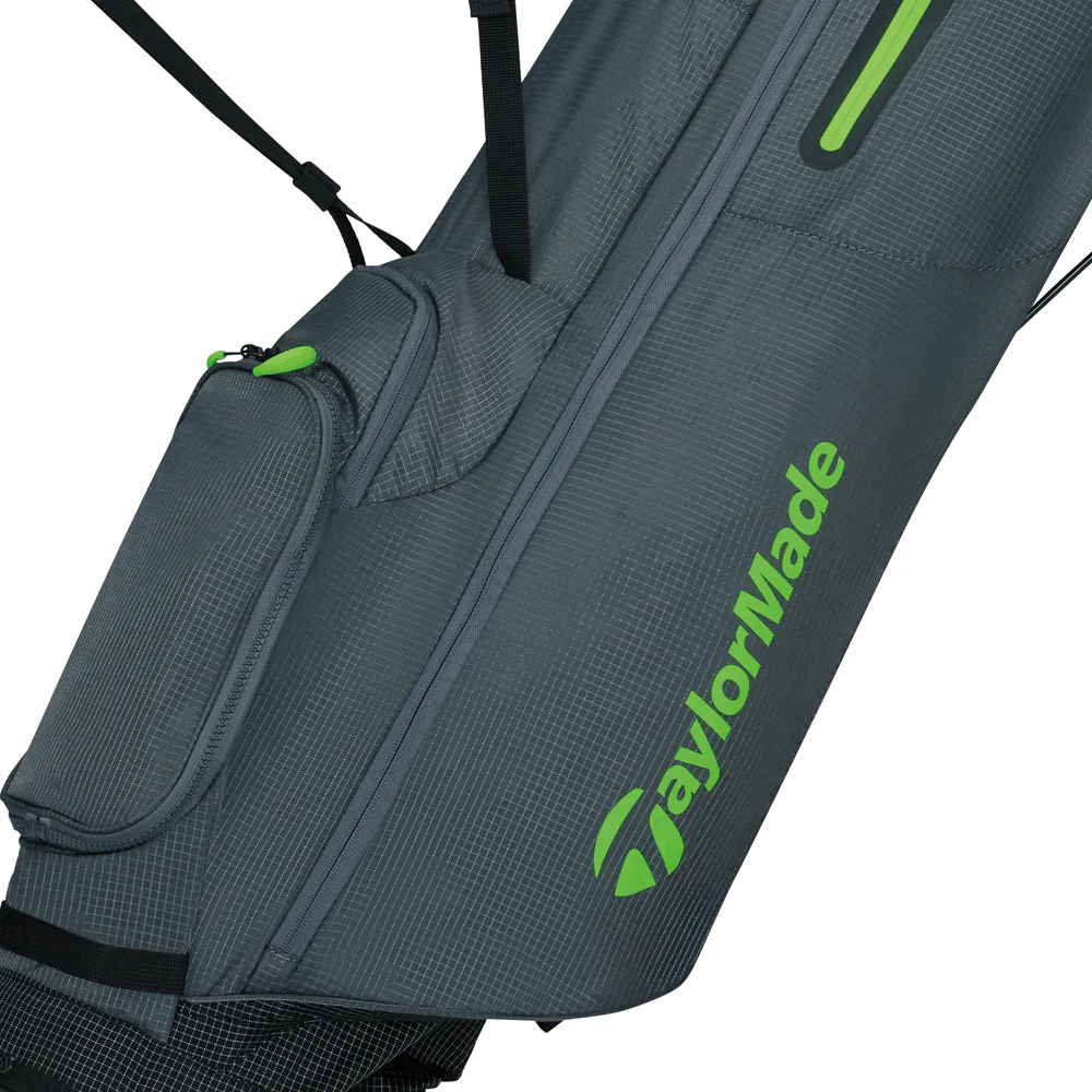 TaylorMade Flextech Superlite Stand Bag - Grey/Neon Green - Image 4