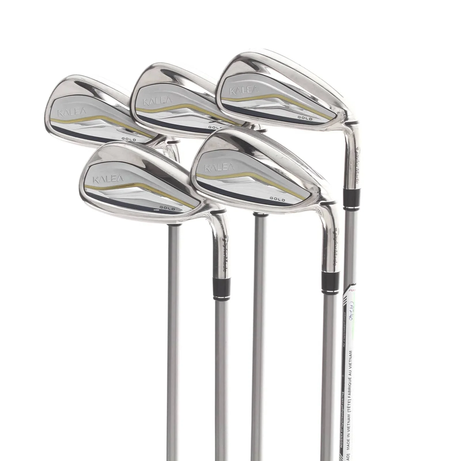 TaylorMade Kalea Gold Graphite Ladies Right Hand Irons 7-SW Ladies - TaylorMade 40 Soft