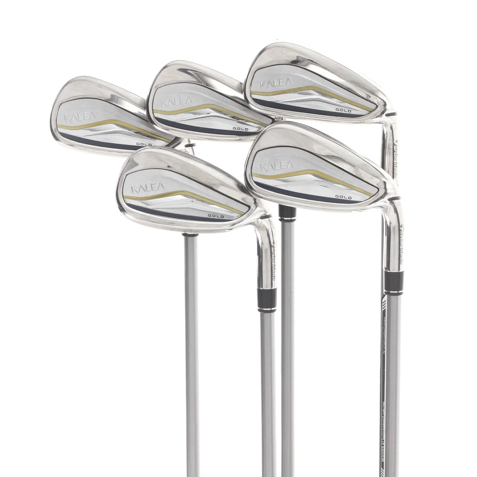 TaylorMade Kalea Gold Steel Ladies Right Hand Irons 7-SW Ladies - Kalea Gold 40