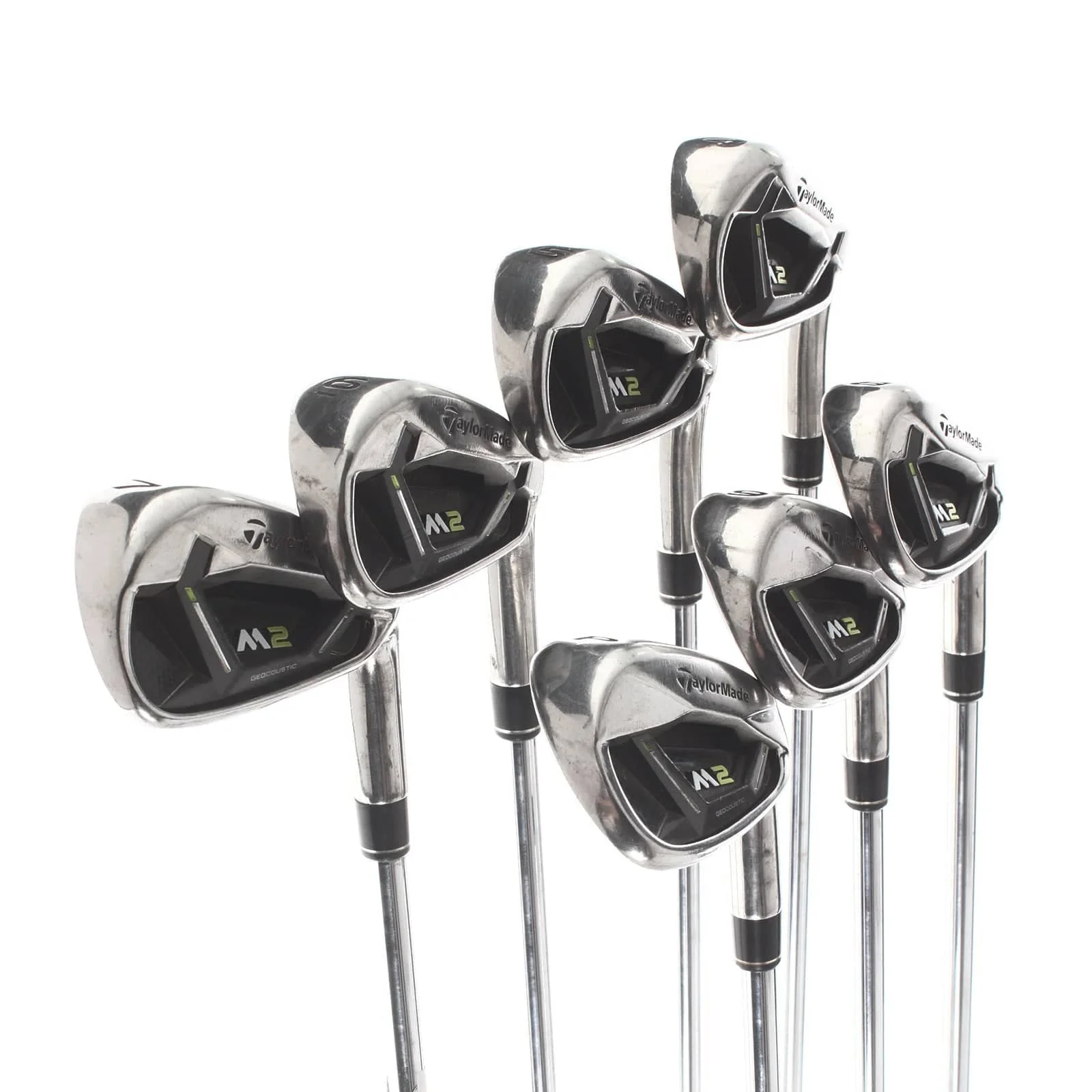 TaylorMade M2 2017 Steel Mens Right Hand Irons 4-PW Regular - REAX 88 - Image 2