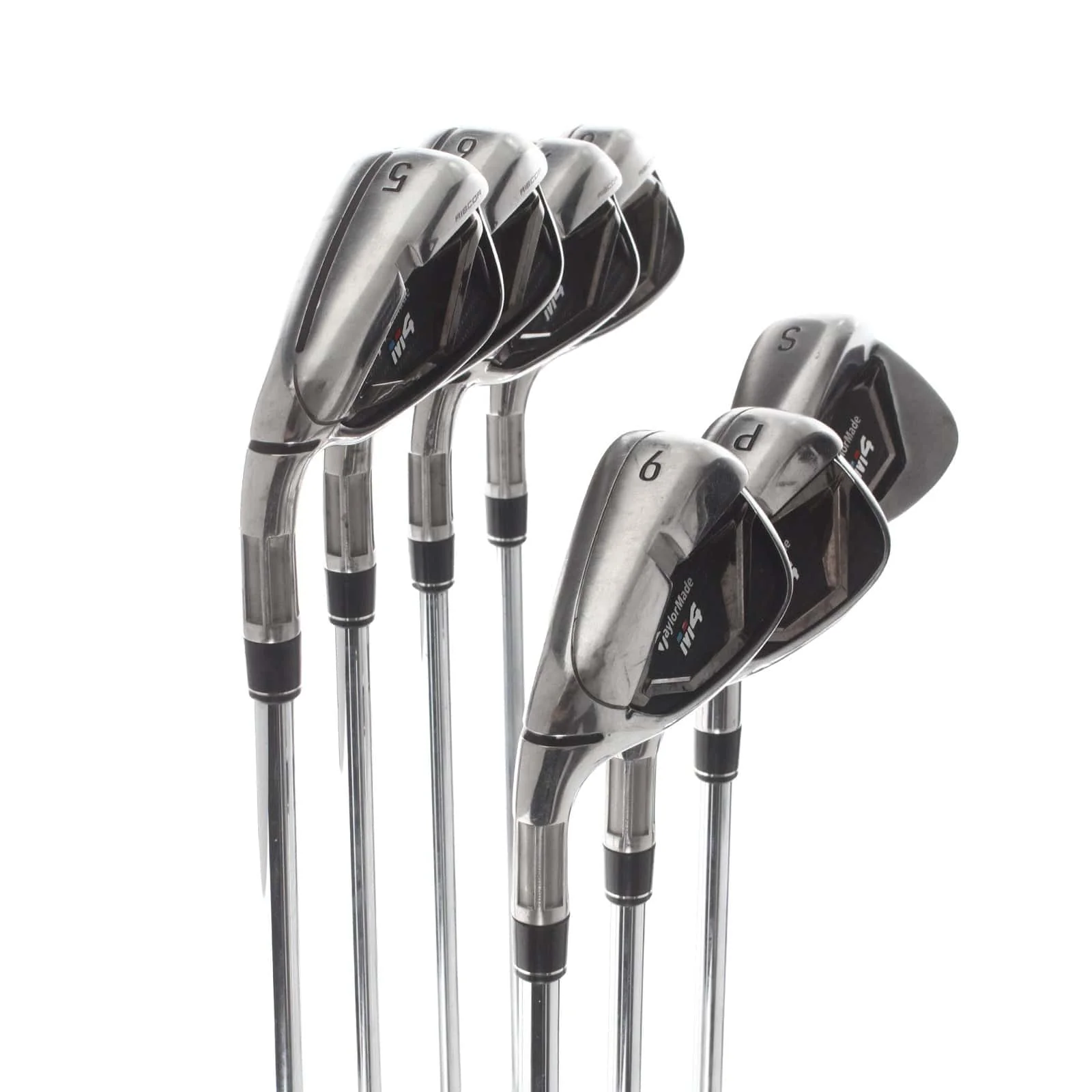 TaylorMade M4 Steel Mens Left Hand Irons 5-SW Regular - KBS Max 85 - Image 2