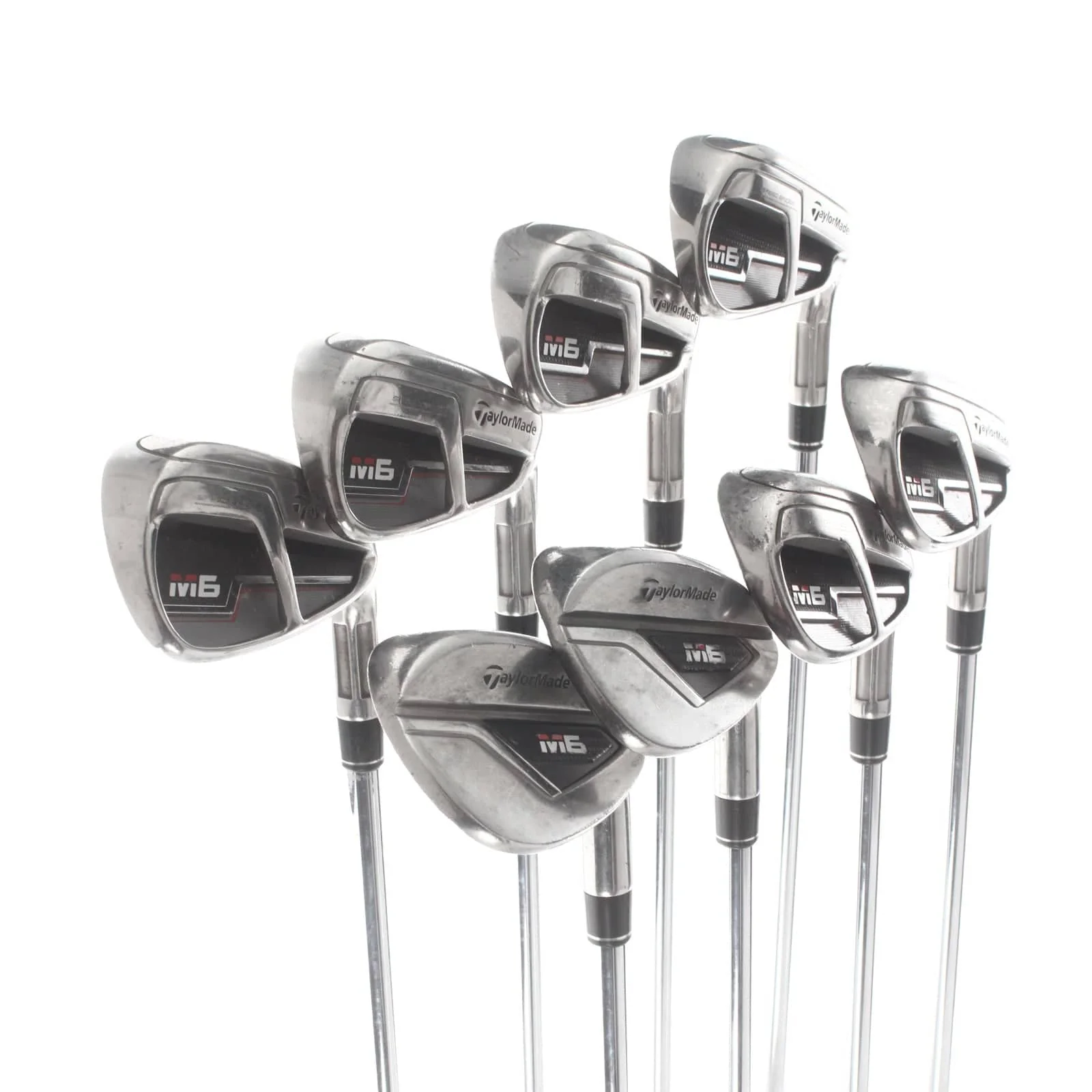 TaylorMade M6 Steel Mens Right Hand Irons 5-SW+AW Regular - KBS Max 85 - Image 2