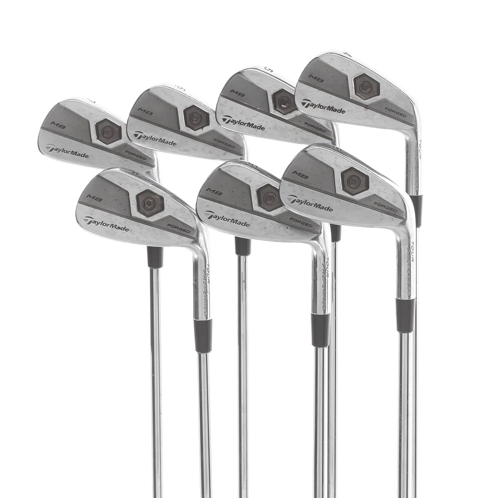 TaylorMade MB-Forged Steel Mens Right Hand Irons 4-PW Stiff - Dynamic Gold S-300