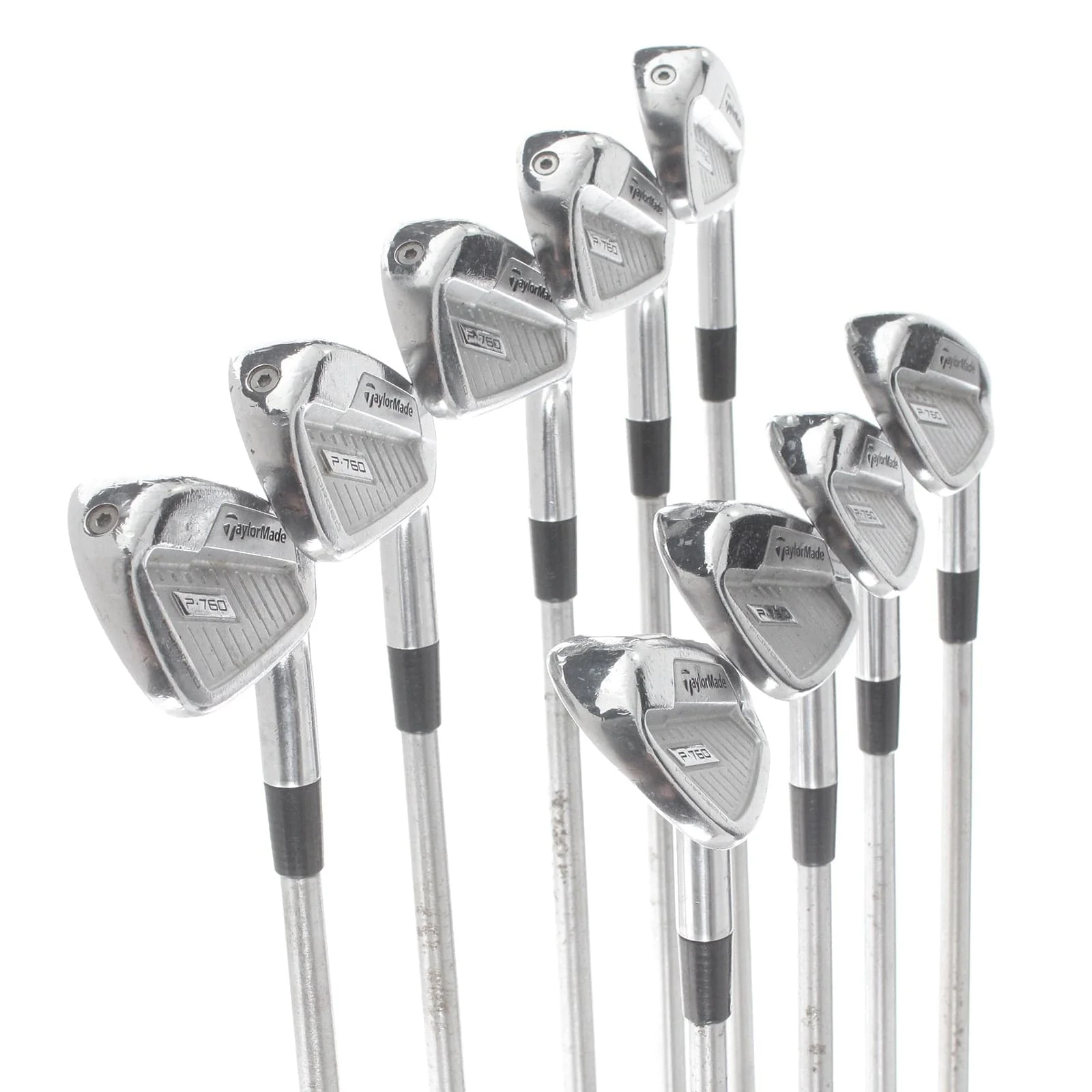 TaylorMade P760 Steel Mens Right Hand Irons 3-PW Stiff - Kbs Tour - Image 2