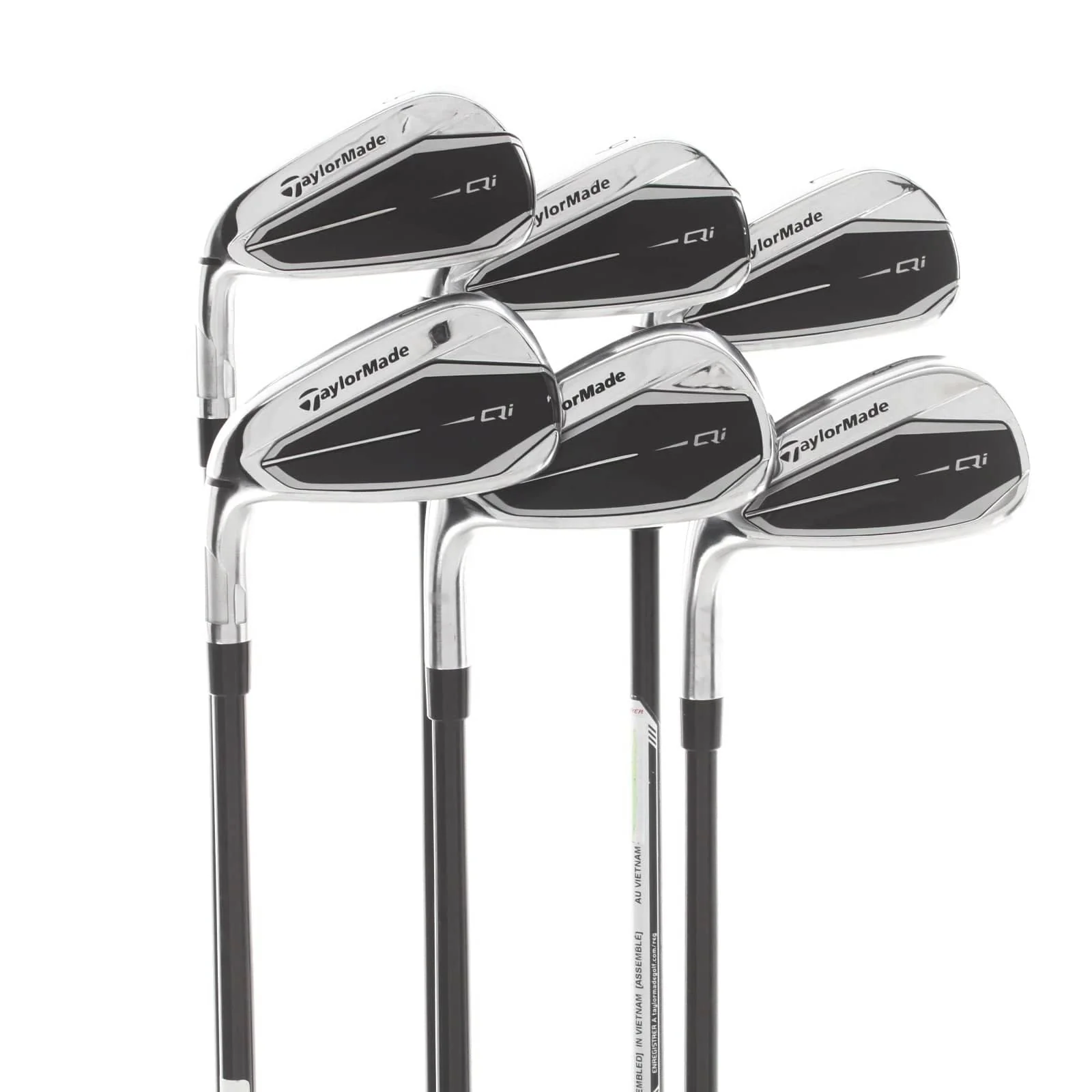 TaylorMade Qi Graphite Mens Left Hand Irons 5-PW Regular - Fujikura Ventus TR 6-R