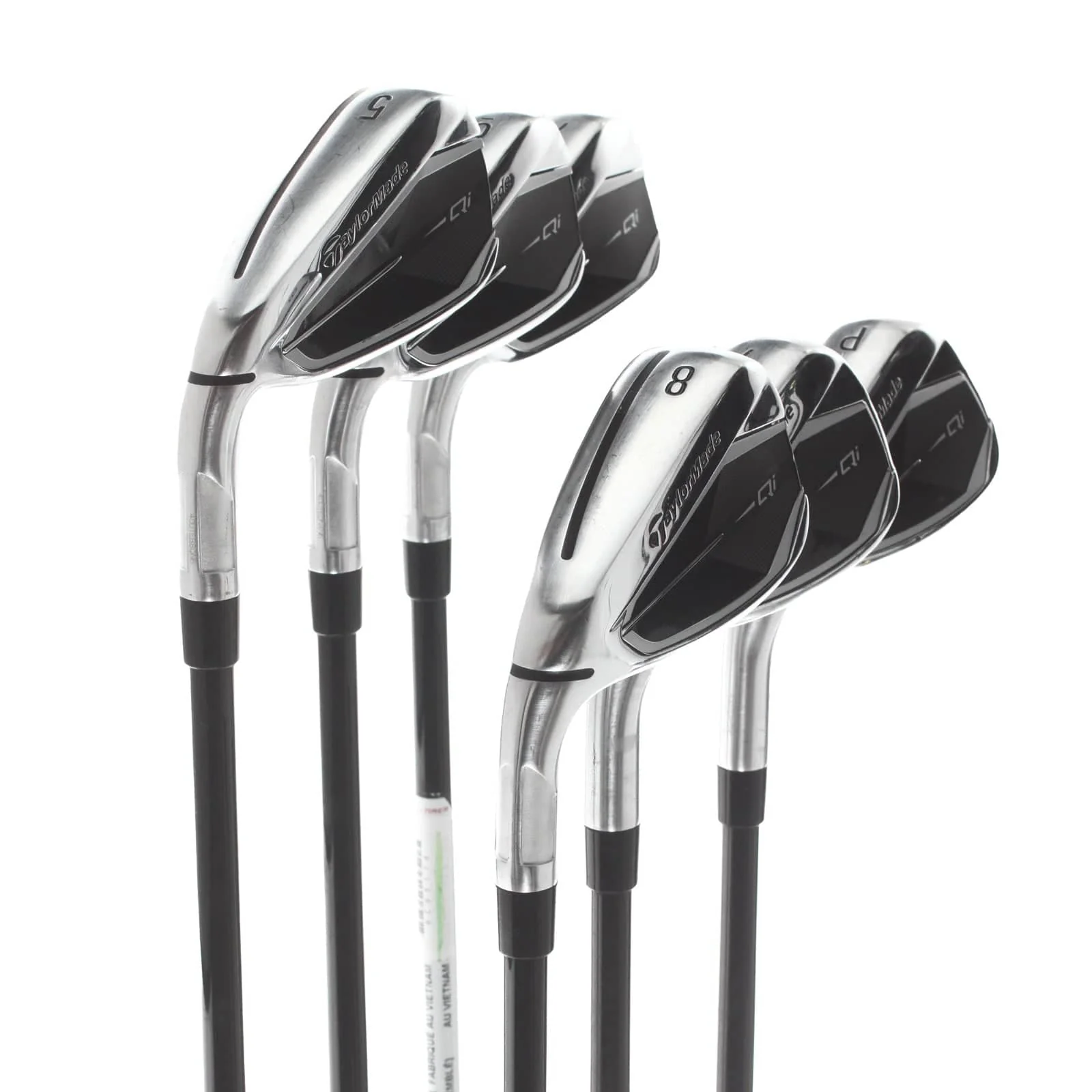 TaylorMade Qi Graphite Mens Left Hand Irons 5-PW Regular - Fujikura Ventus TR 6-R - Image 2