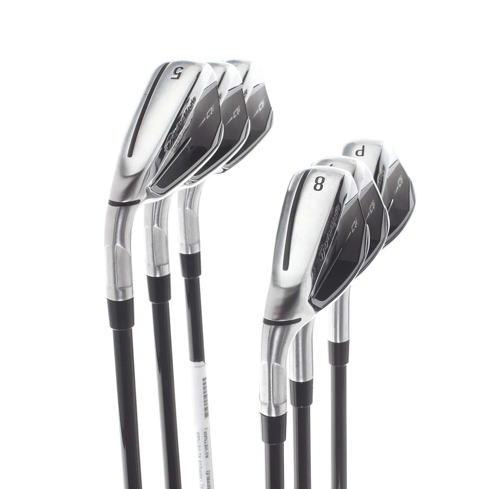 TaylorMade Qi Graphite Mens Left Hand Irons 5-PW Regular - Fujikura Ventus TR Blue 6-R - Image 2