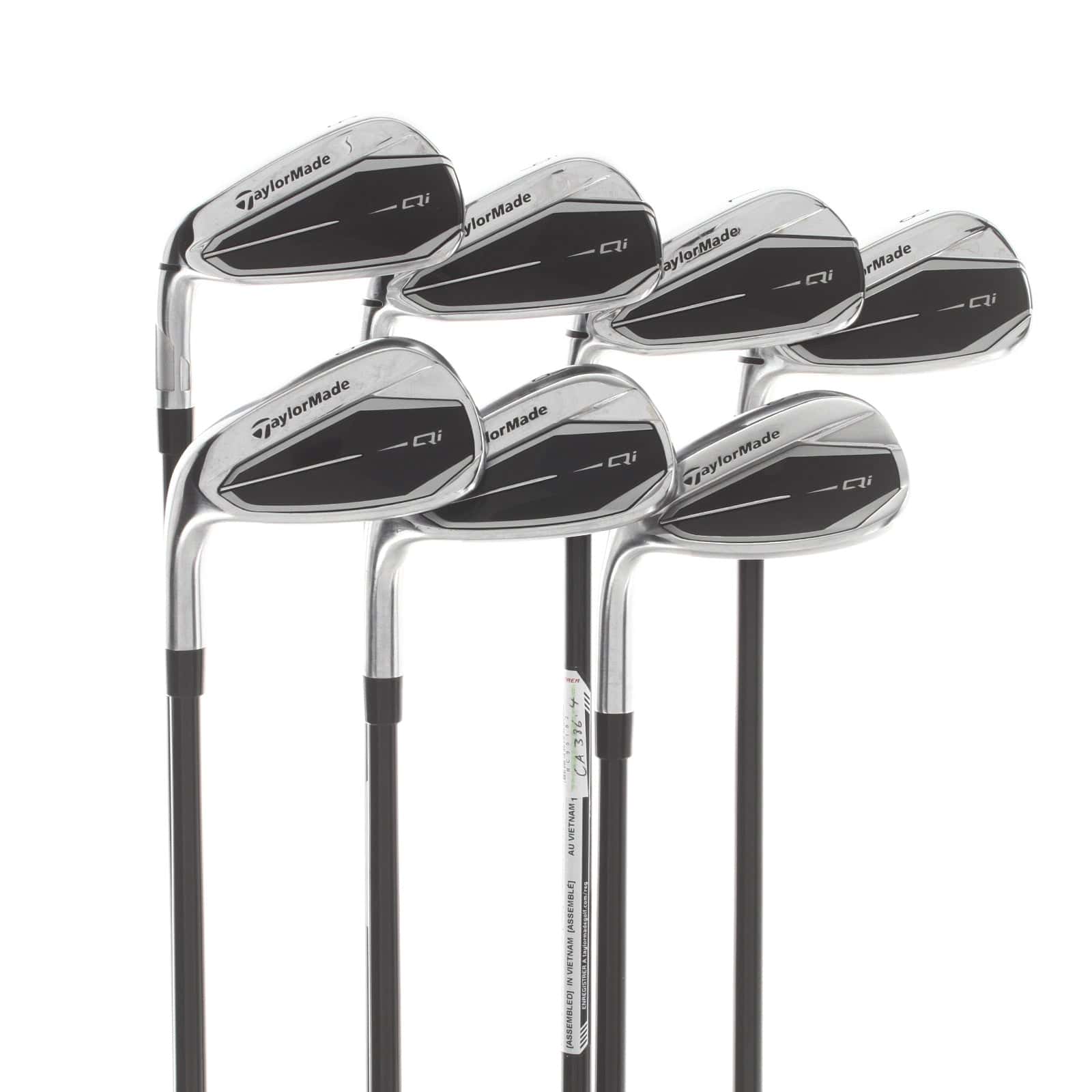 TaylorMade Qi Graphite Mens Left Hand Irons 5-SW Regular - Fujikura Ventus TR 6-R