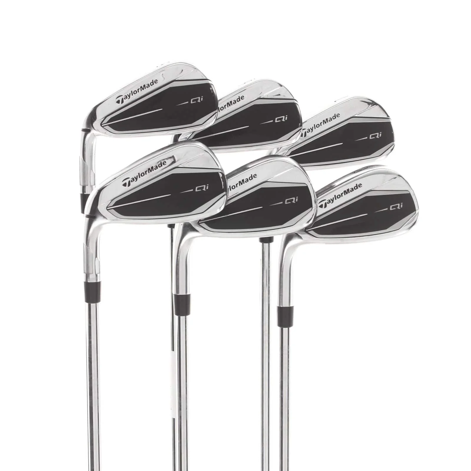 TaylorMade Qi Steel Mens Left Hand Irons 5-SW Regular - Fujikura Ventus TR 6-R