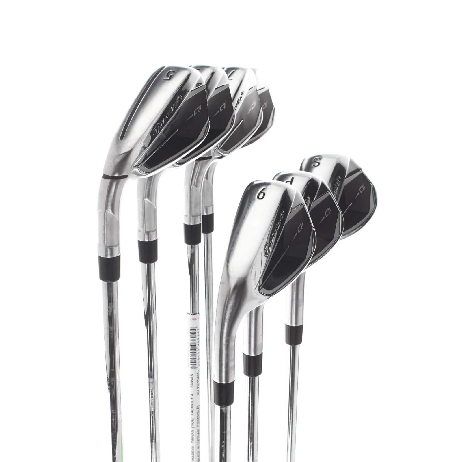 TaylorMade Qi Steel Mens Left Hand Irons 5-SW  Regular - KBS Max 85 - Image 2