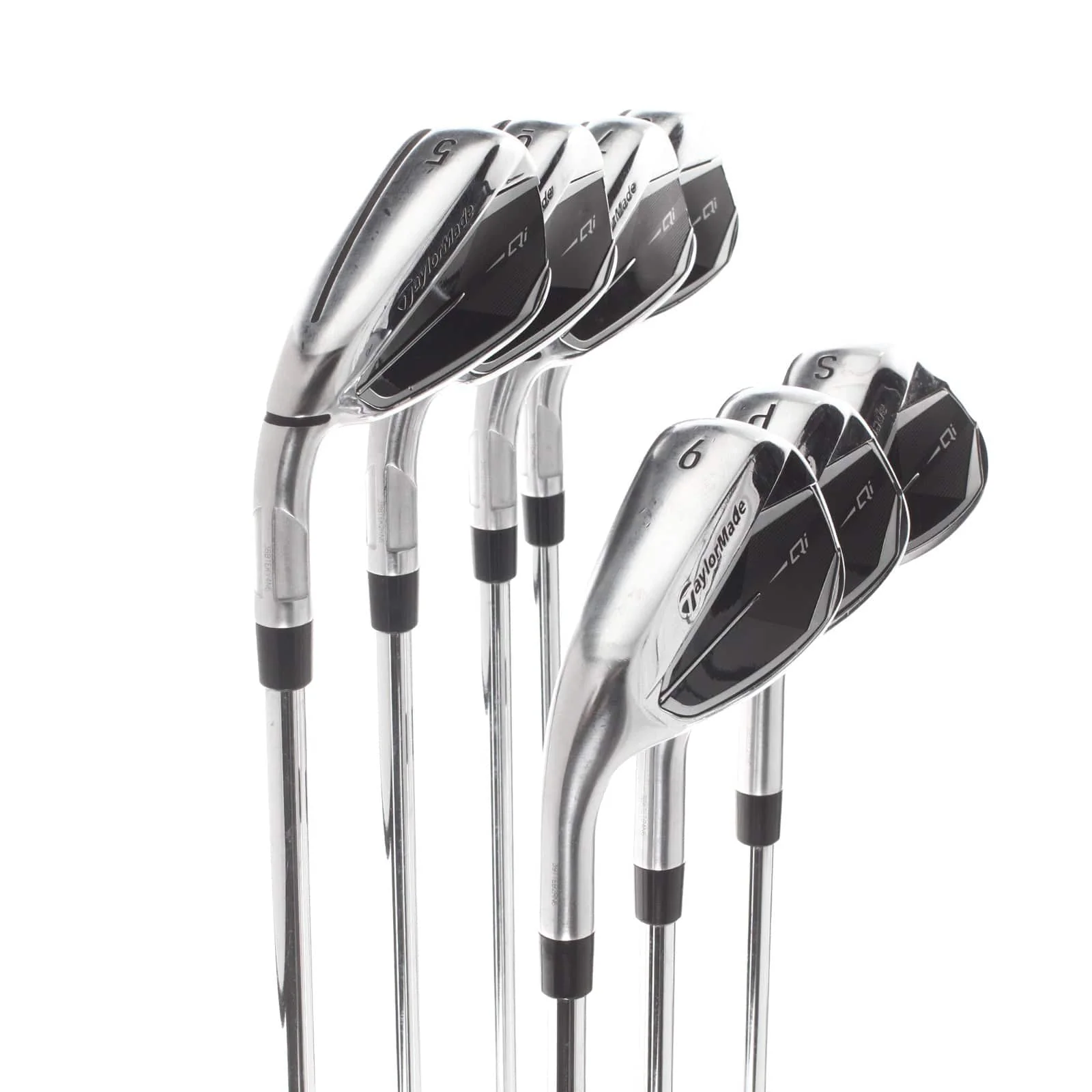 TaylorMade Qi Steel Mens Left Hand Irons 5-SW Regular - KBS Max 85 - Image 2
