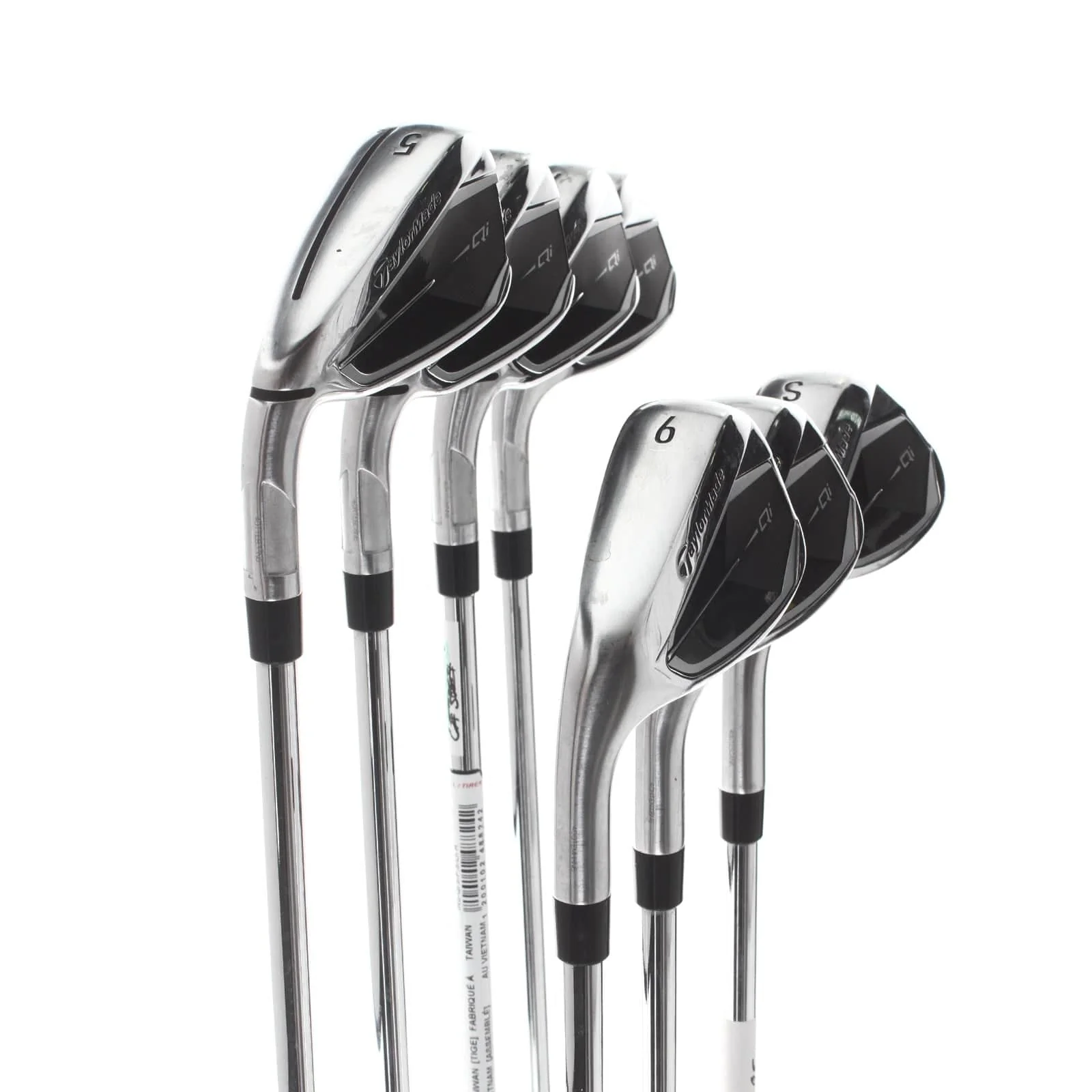 TaylorMade Qi Steel Mens Left Hand Irons 5-SW Regular - KBS Max MT 85 - Image 2