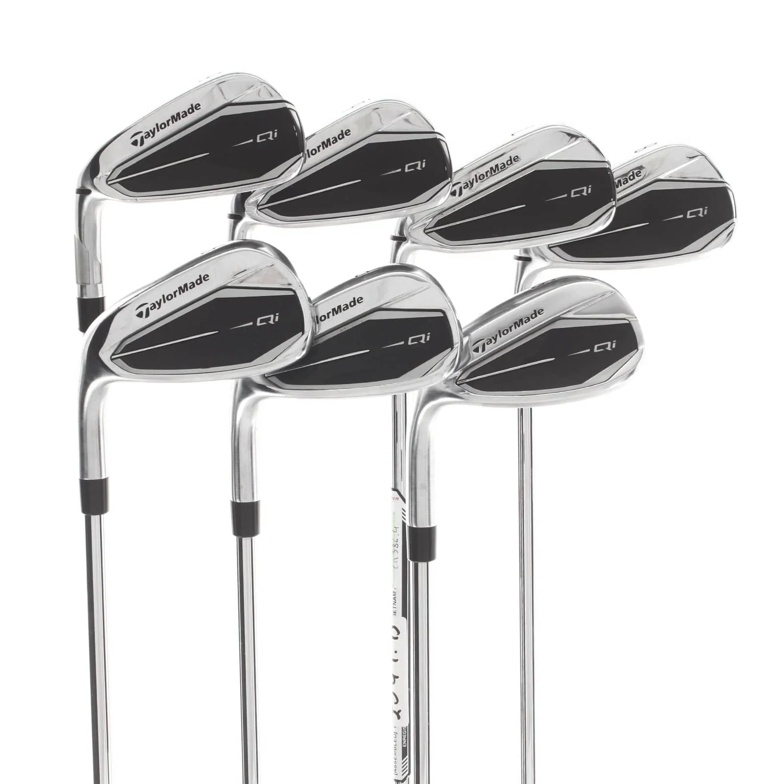 TaylorMade Qi Steel Mens Left Hand Irons 5-SW  Regular - KBS Max MT 85