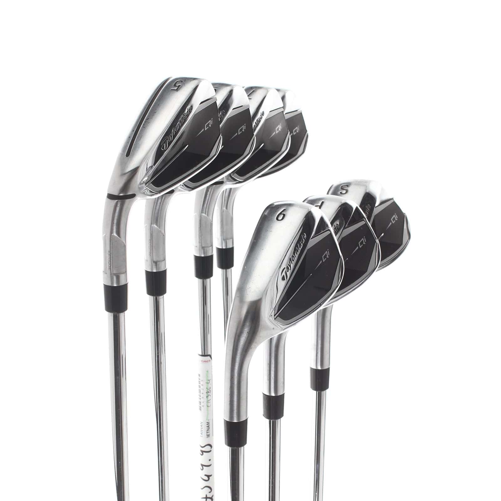 TaylorMade Qi Steel Mens Left Hand Irons 5-SW  Regular - KBS Max MT 85 - Image 2