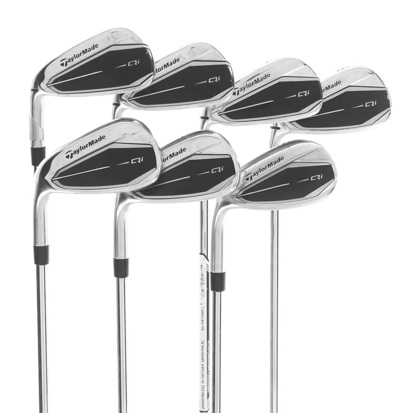 TaylorMade Qi Steel Mens Left Hand Irons 5-SW Regular - KBS Max MT 85