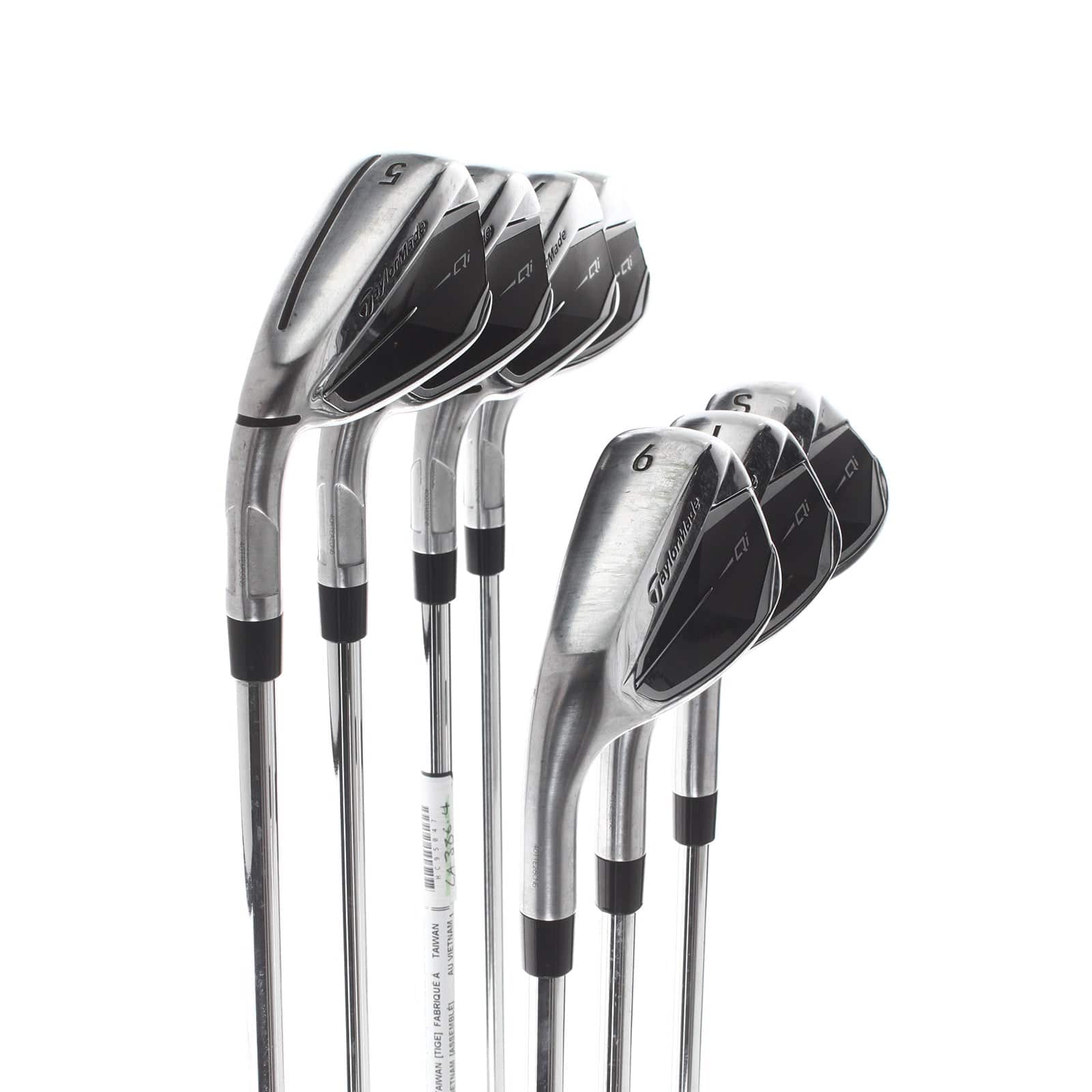 TaylorMade Qi Steel Mens Left Hand Irons 5-SW Regular - KBS Max MT 85 - Image 2