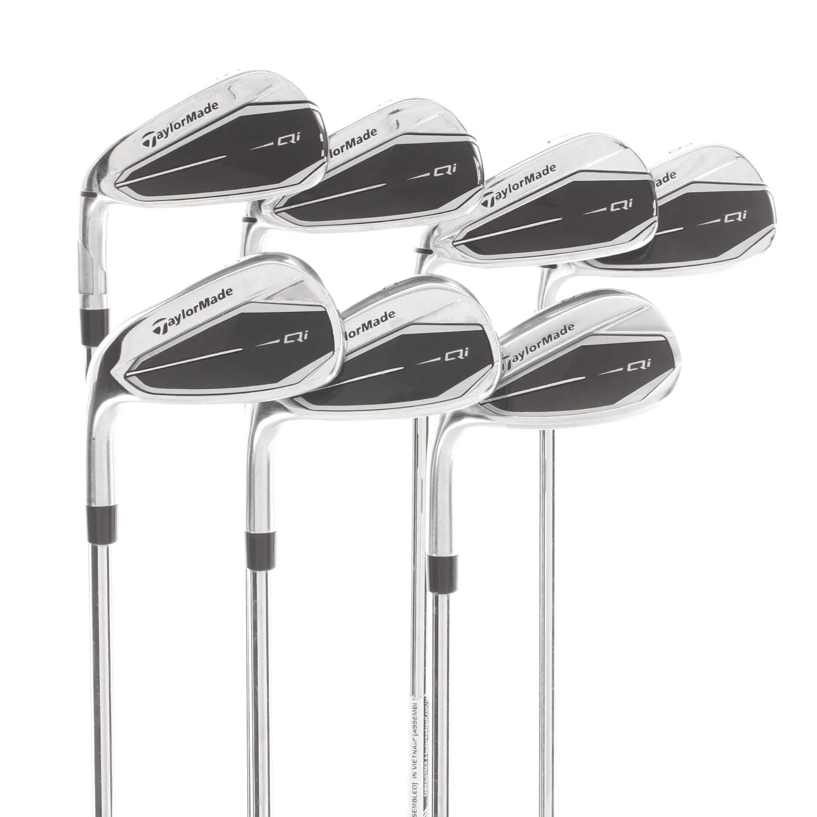 TaylorMade Qi Steel Mens Left Hand Irons 5-SW Regular - KBS Max MT 85