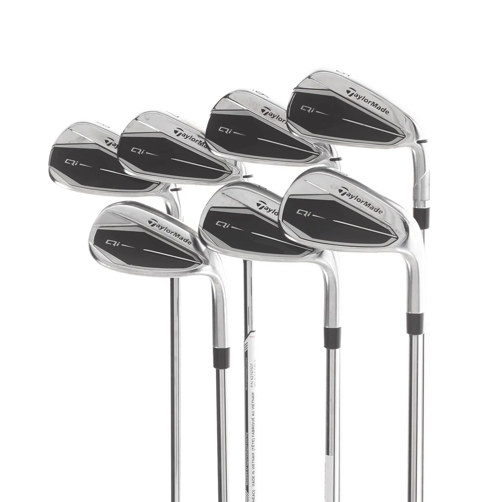 TaylorMade Qi Steel Mens Right Hand Irons 5-SW Regular - KBS Max 85