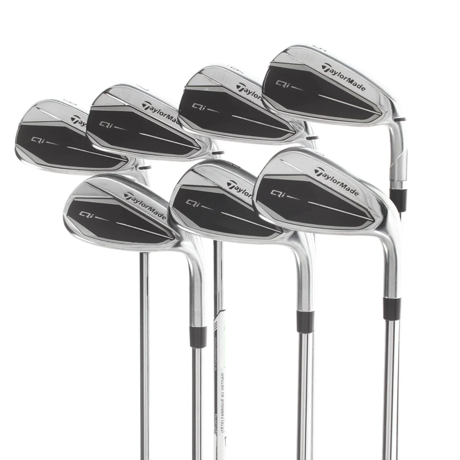 TaylorMade Qi Steel Mens Right Hand Irons 5-SW Regular - KBS Max 85