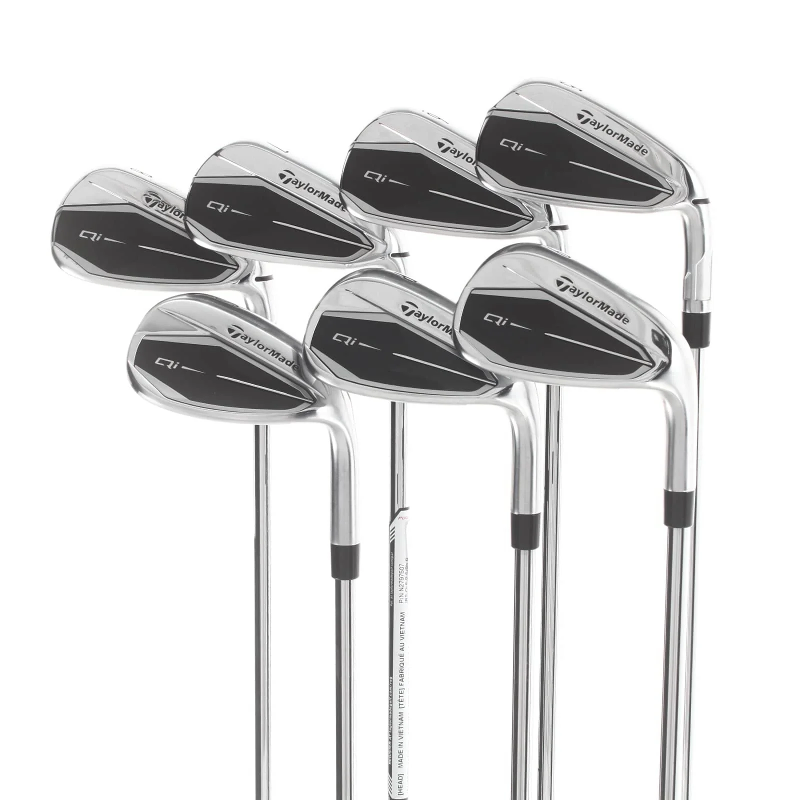 TaylorMade Qi Steel Mens Right Hand Irons 5-SW Regular - KBS Max MT 85