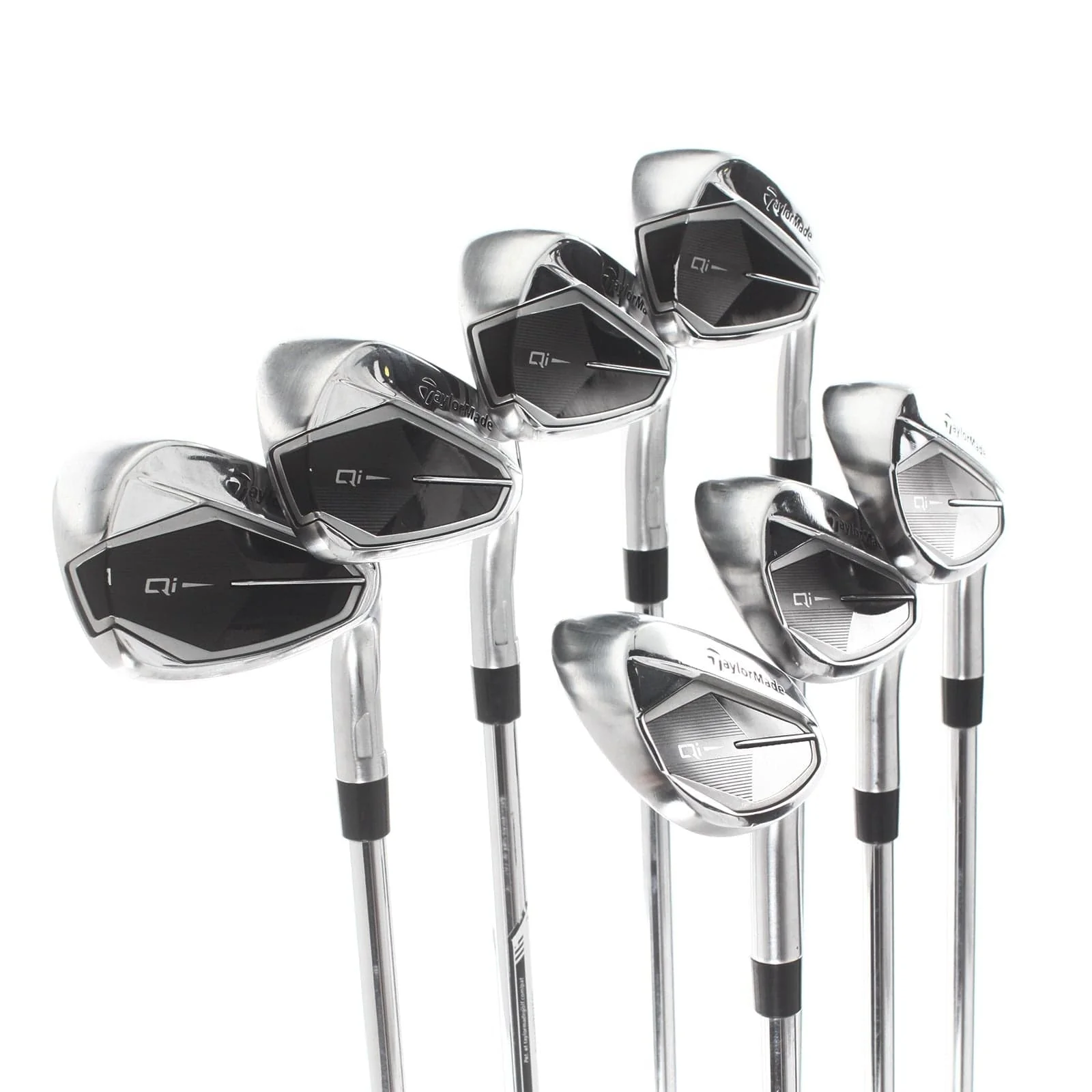 TaylorMade Qi Steel Mens Right Hand Irons 5-SW Stiff - KBS Max MT 85 - Image 2
