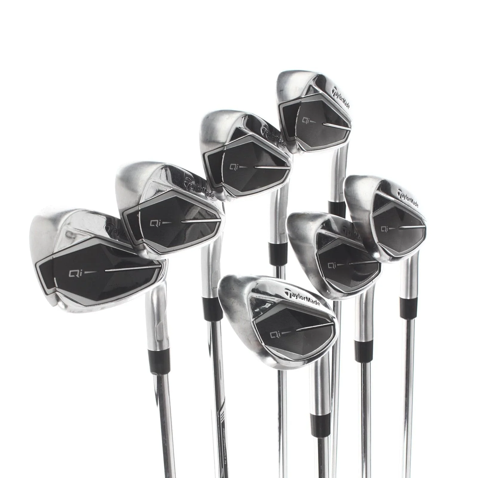 TaylorMade Qi Steel Mens Right Hand Irons 5-SW  Stiff - KBS Max MT 85 - Image 2