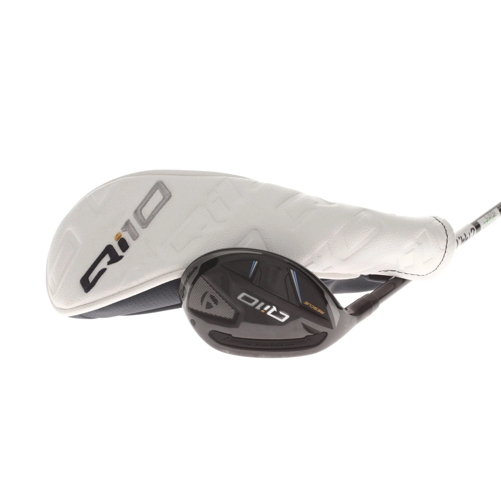TaylorMade Qi10 Graphite Mens Left Hand 4 Hybrid 22* Senior - Fujikura Ventus TR HB Blue 5-A