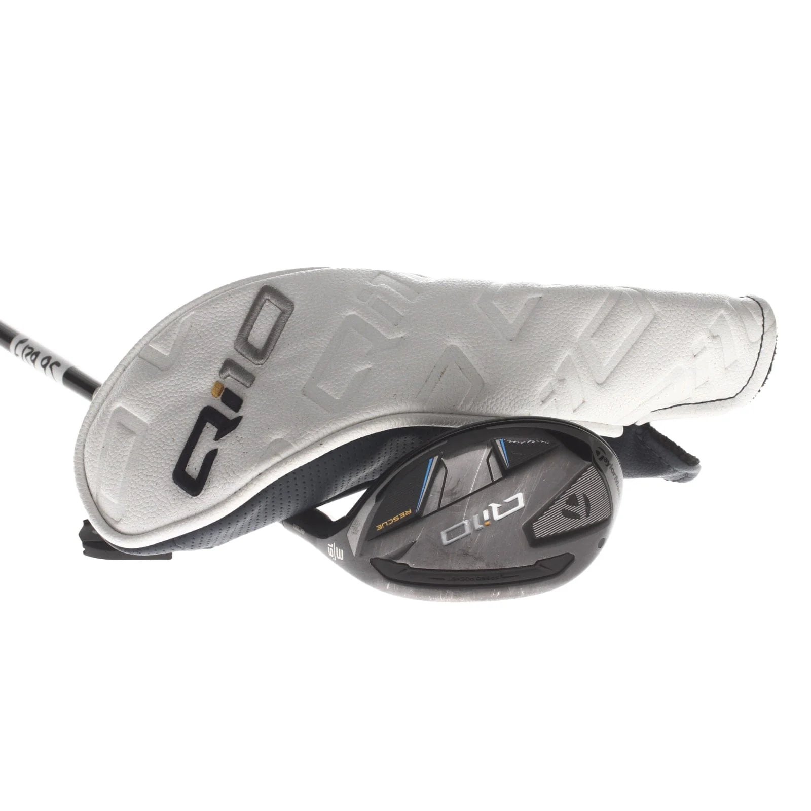 TaylorMade Qi10 Graphite Mens Right Hand 3 Hybrid 19* Stiff - Fujikura Ventus TR Blue 7-S