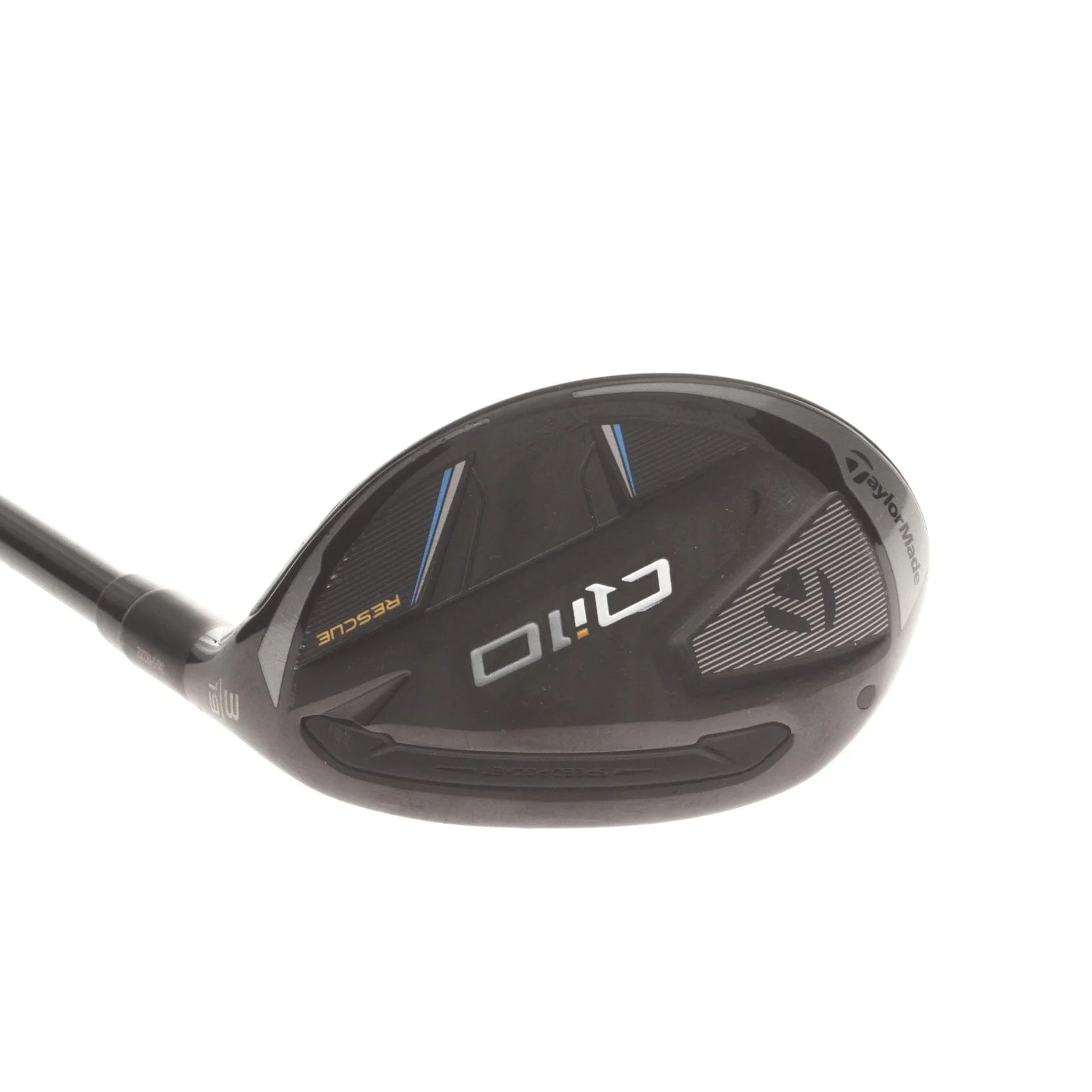 TaylorMade Qi10 Graphite Mens Right Hand 3 Hybrid 19* Stiff - Fujikura Ventus TR Blue 7-S