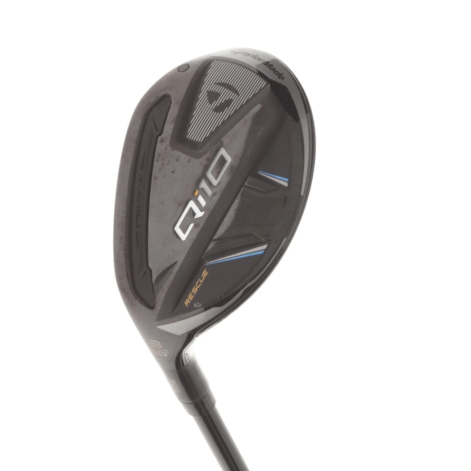TaylorMade Qi10 Rescue Graphite Mens Left Hand 3 Hybrid 19* Stiff - Fujikura Ventus TR Blue HB 7
