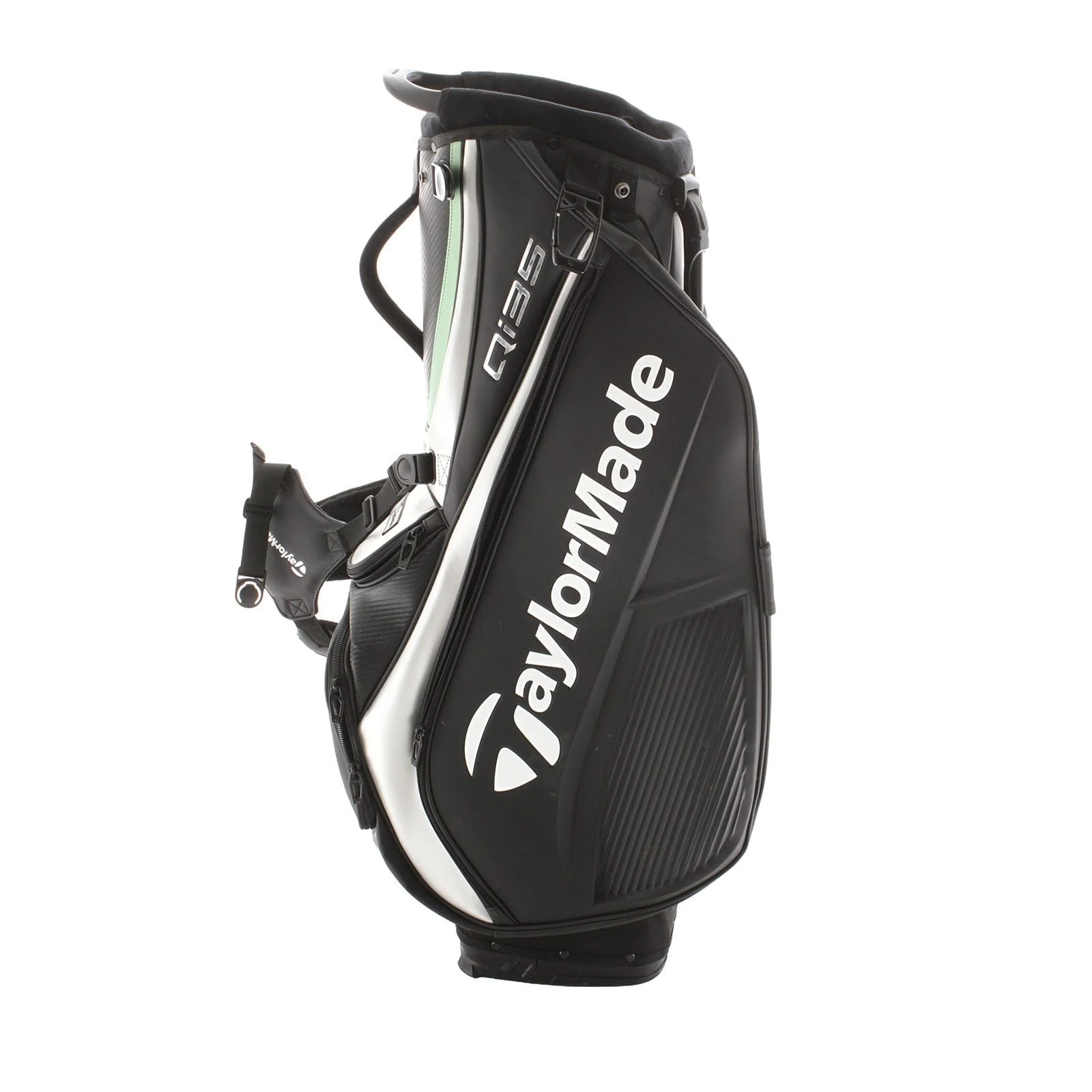 TaylorMade Qi35 Stand Bag - Black/White/Green - Image 2