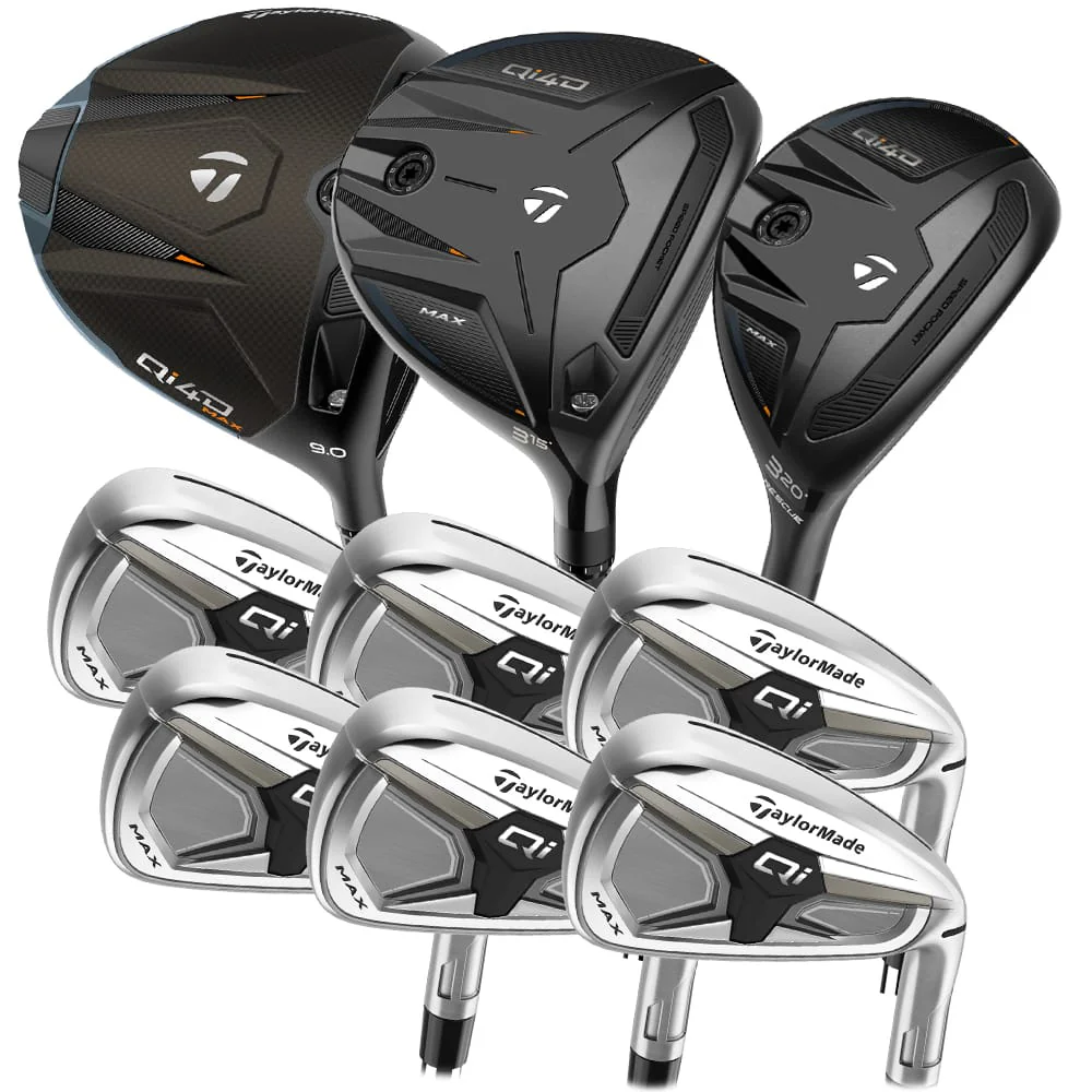 TaylorMade Qi4D Max 9-Piece Package Set - Graphite