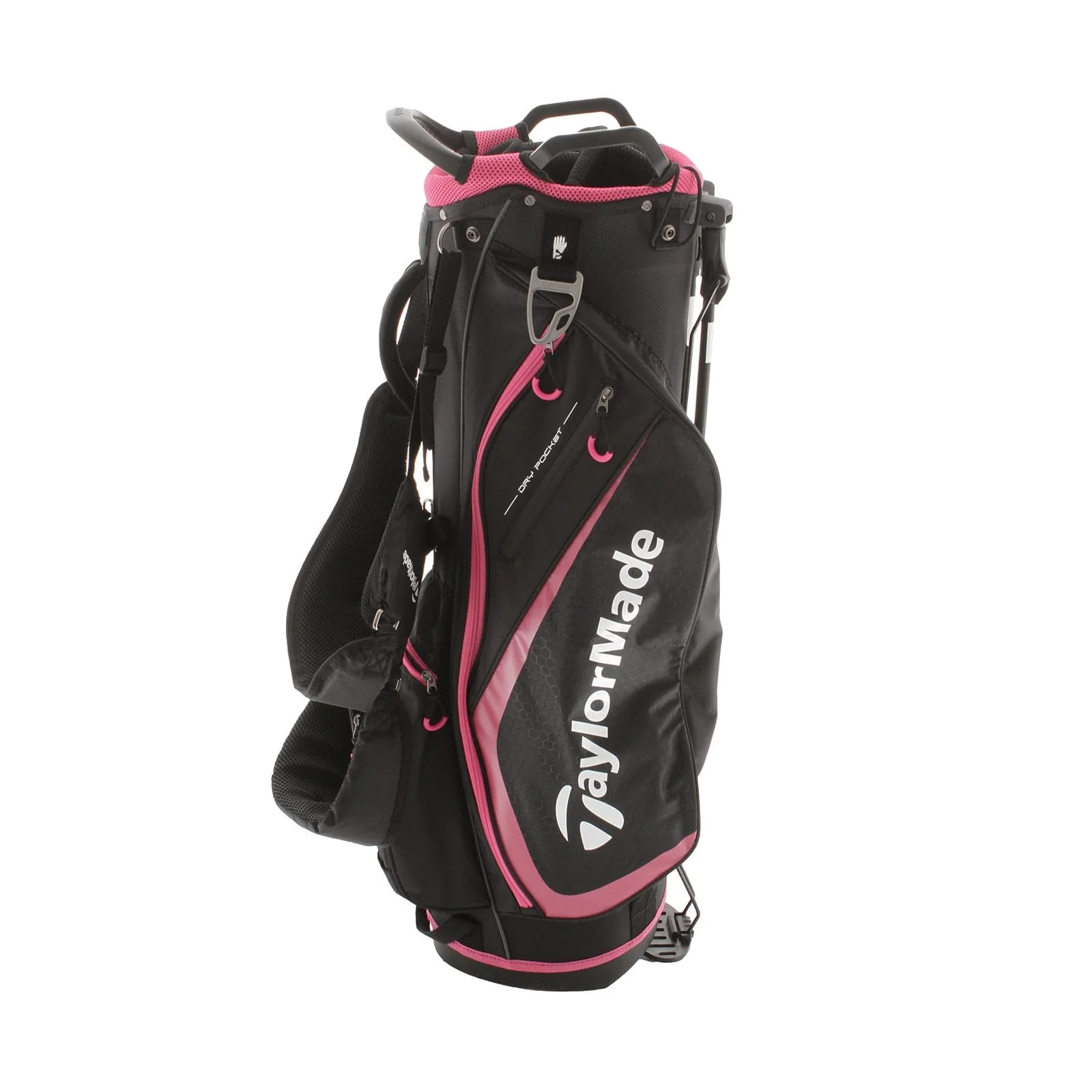 TaylorMade Select Plus Stand Bag - Black/Pink - Image 2