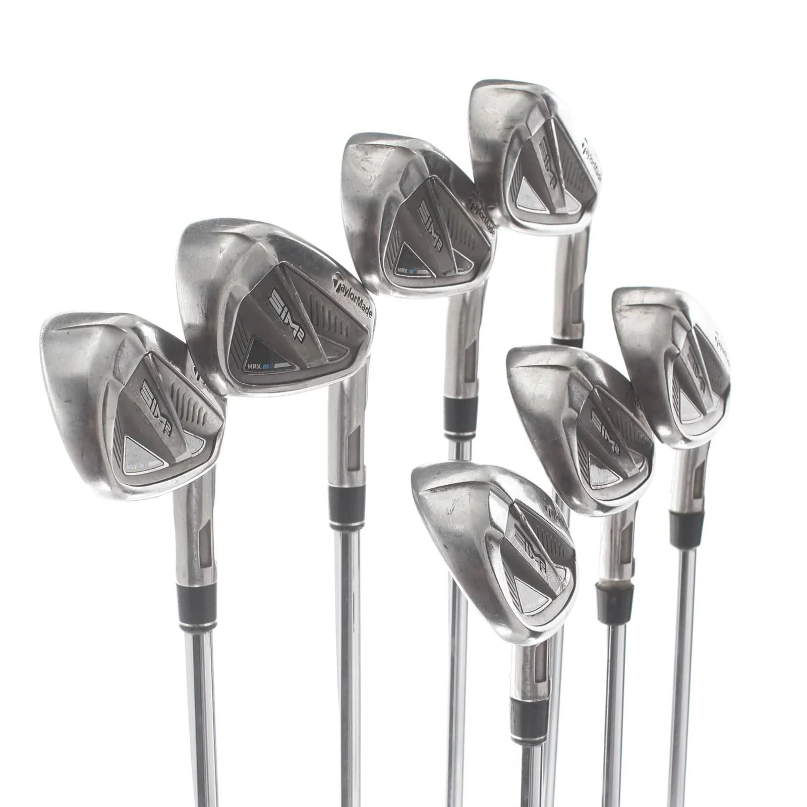 TaylorMade Sim 2 Max Steel Mens Right Hand Irons 4-PW Regular - KBS Tour 90 - Image 2