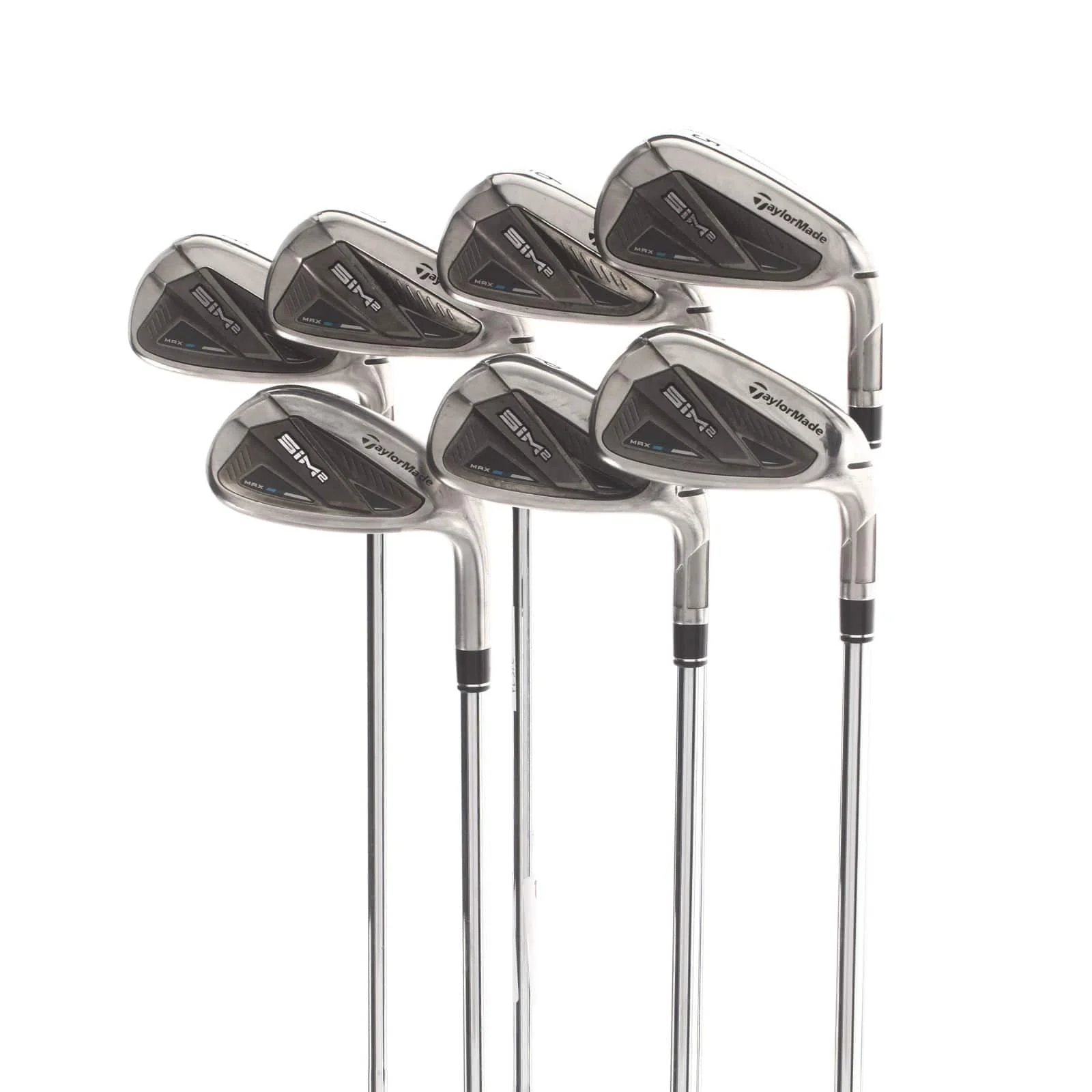 TaylorMade Sim 2 Max Steel Mens Right Hand Irons 5-SW Regular - KBS Max 85