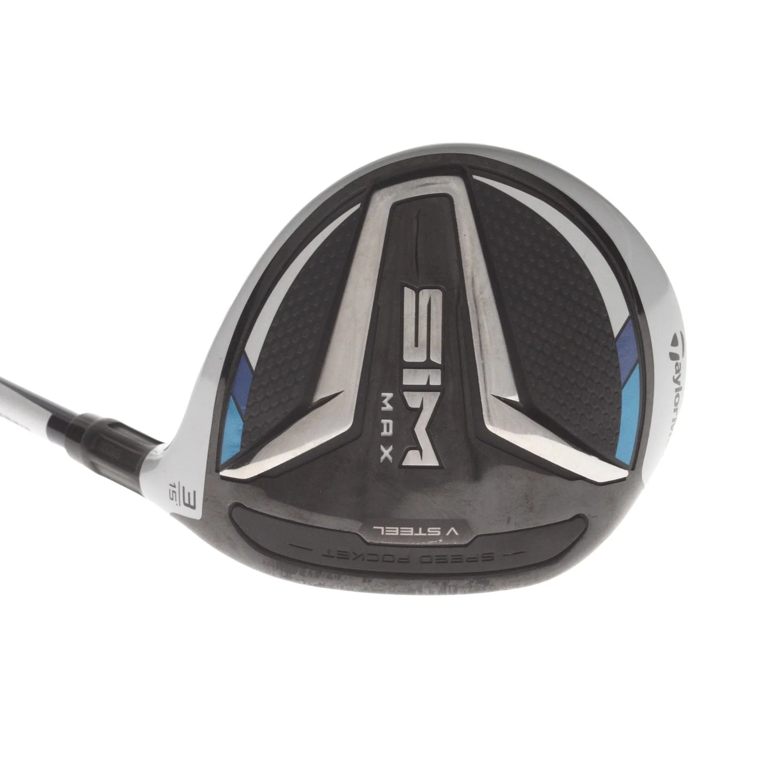 TaylorMade Sim Max Graphite Mens Right Hand Fairway 3 Wood 15* Stiff - Ventus Blue