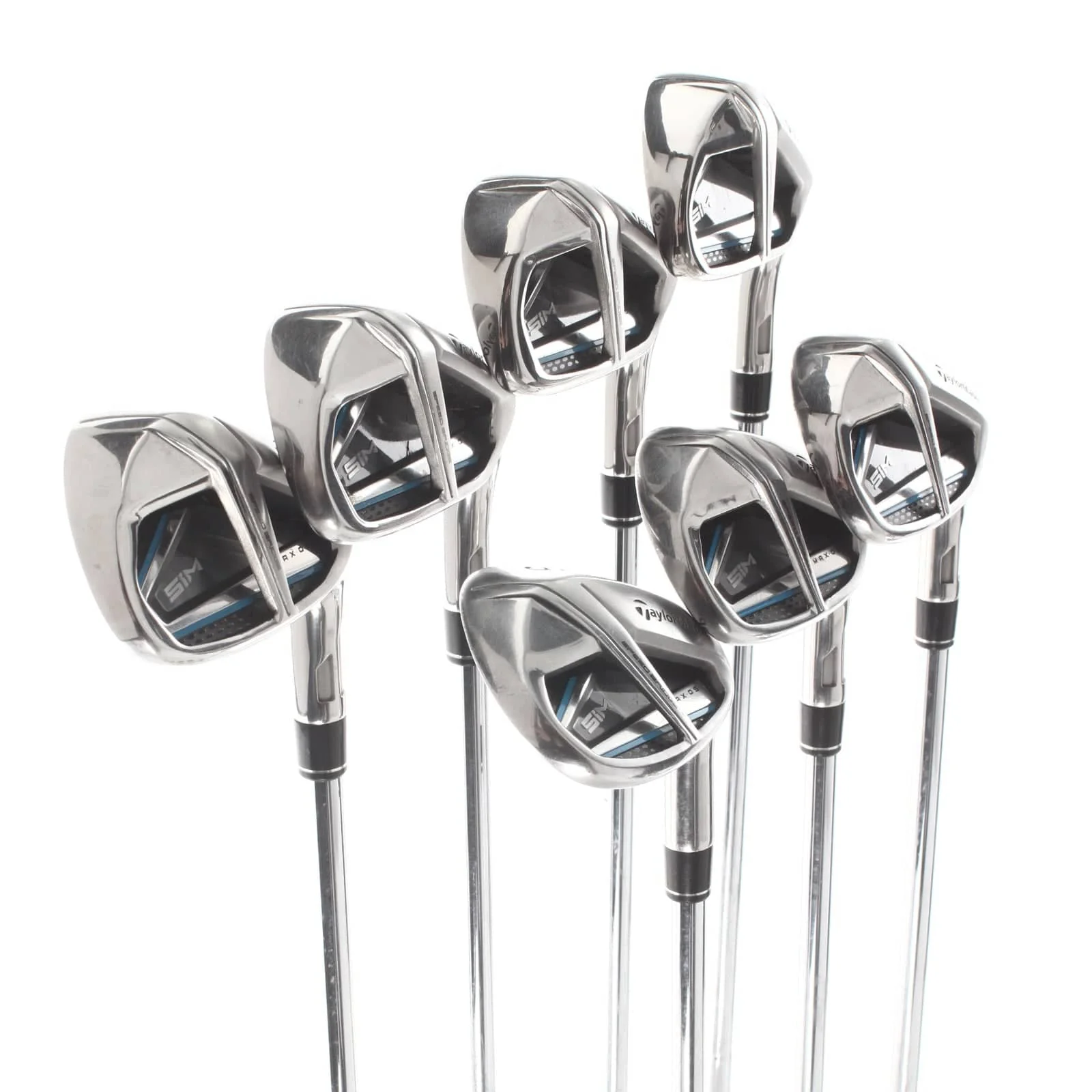 TaylorMade Sim Max OS Steel Mens Right Hand Irons 5-SW Stiff - KBS Max 85 - Image 2