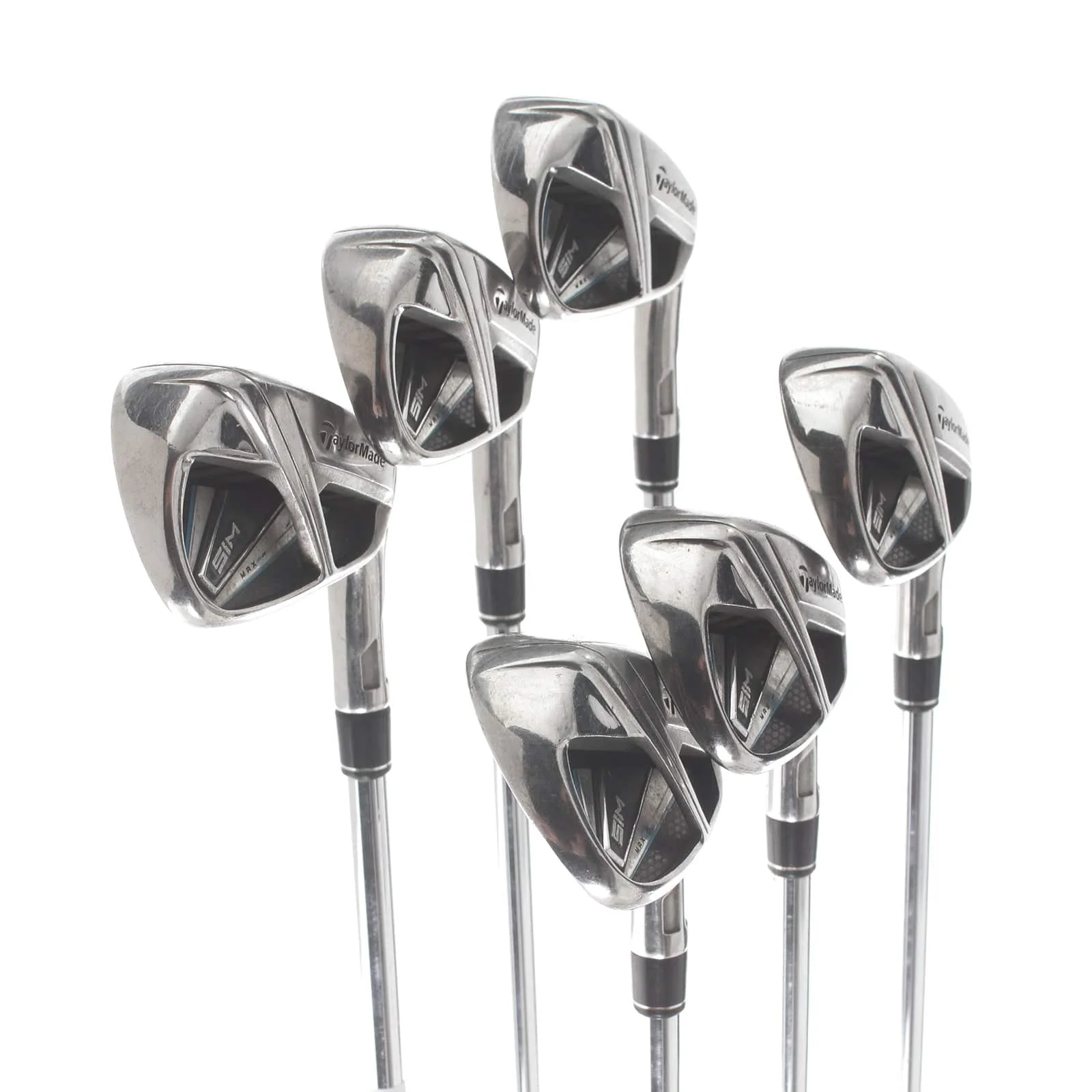 TaylorMade Sim Max Steel Mens Right Hand Irons 5-PW Regular - KBS Max 80 - Image 2
