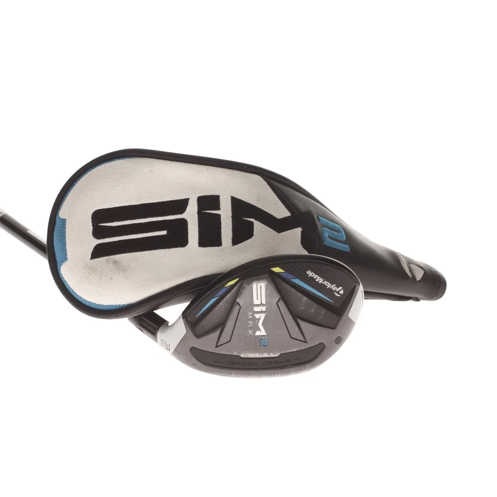 TaylorMade Sim2 Max Graphite Mens Right Hand 3 Hybrid 19* Stiff - Tensei AV Series Blue 80