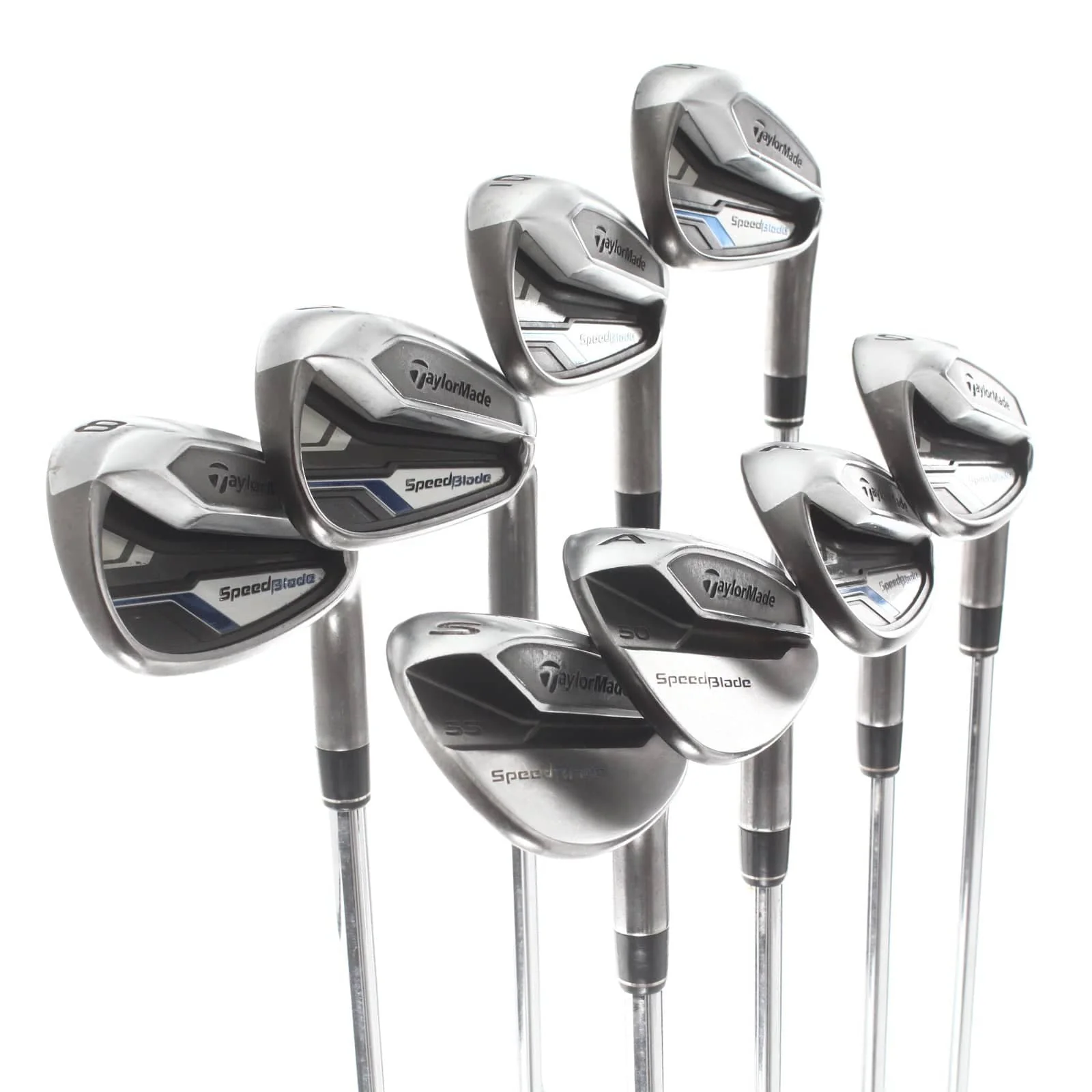 TaylorMade Speedblade Steel Mens Right Hand Irons 5-SW+AW Regular - Speedblade 85 - Image 2