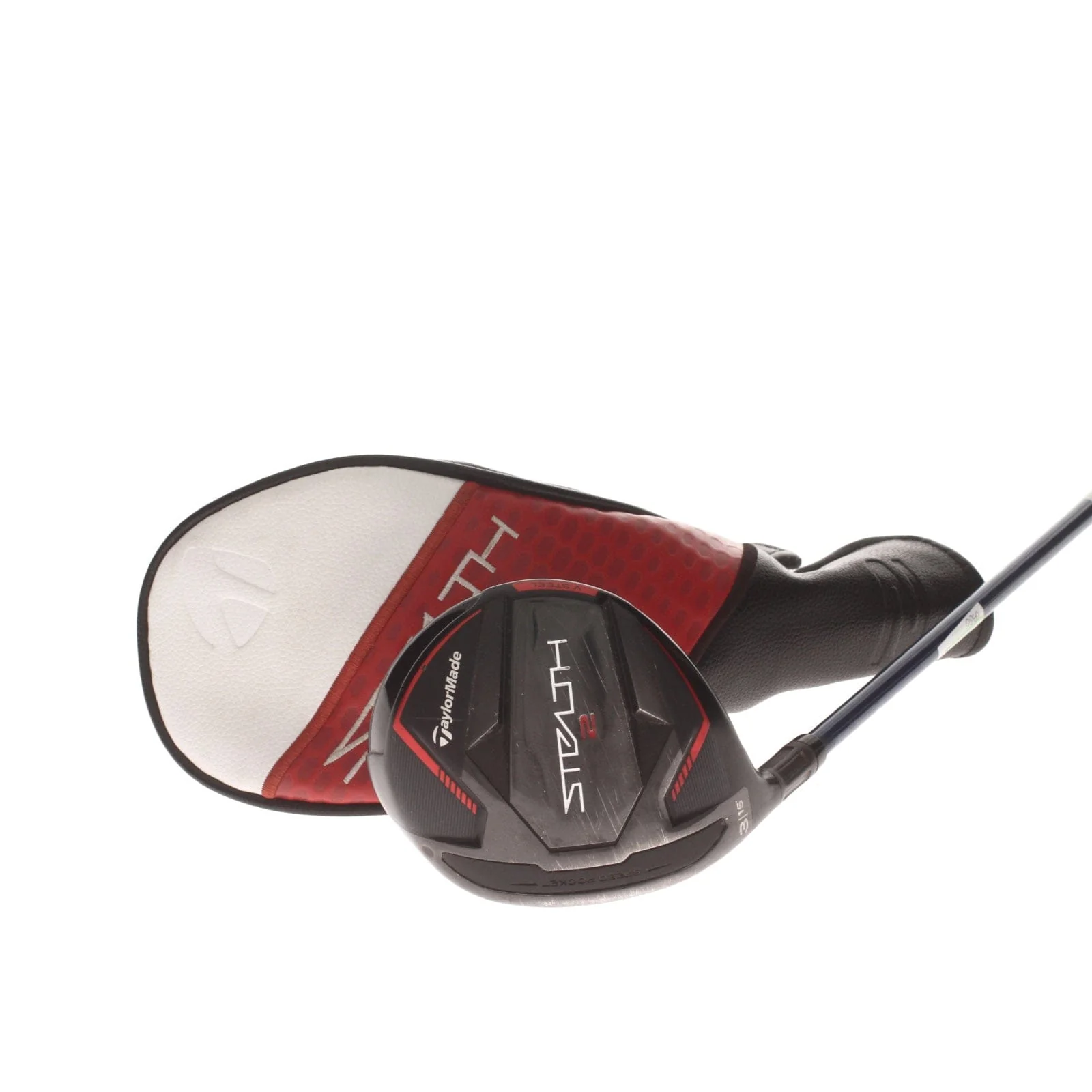 TaylorMade Stealth 2 Graphite Mens Left Hand Fairway 3 Wood 15* Senior - Project X Evenflow Riptide CB 50