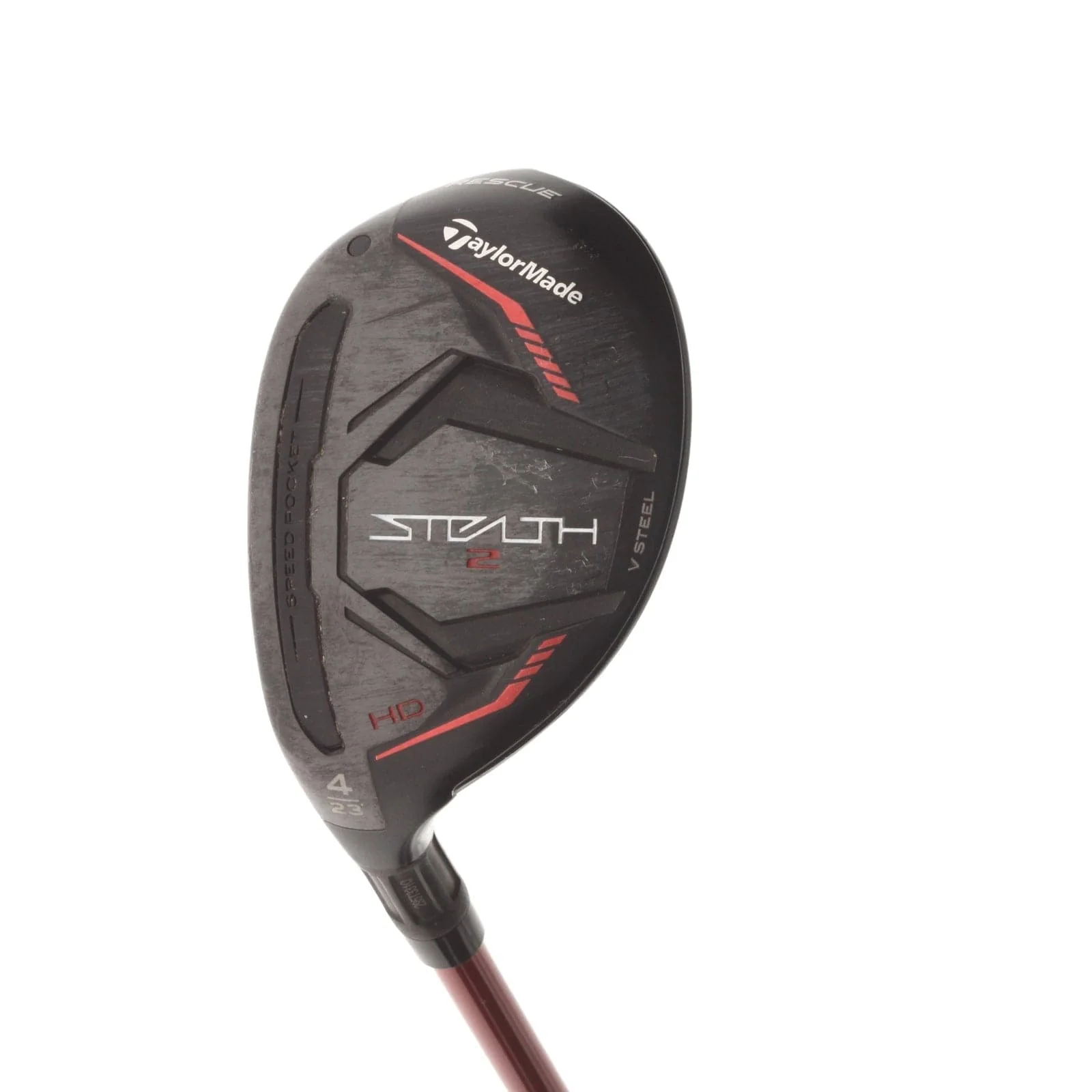 TaylorMade Stealth 2 HD Graphite Mens Left Hand 4 Hybrid 23* Regular - Fujikura Speeder NX Red 50-R