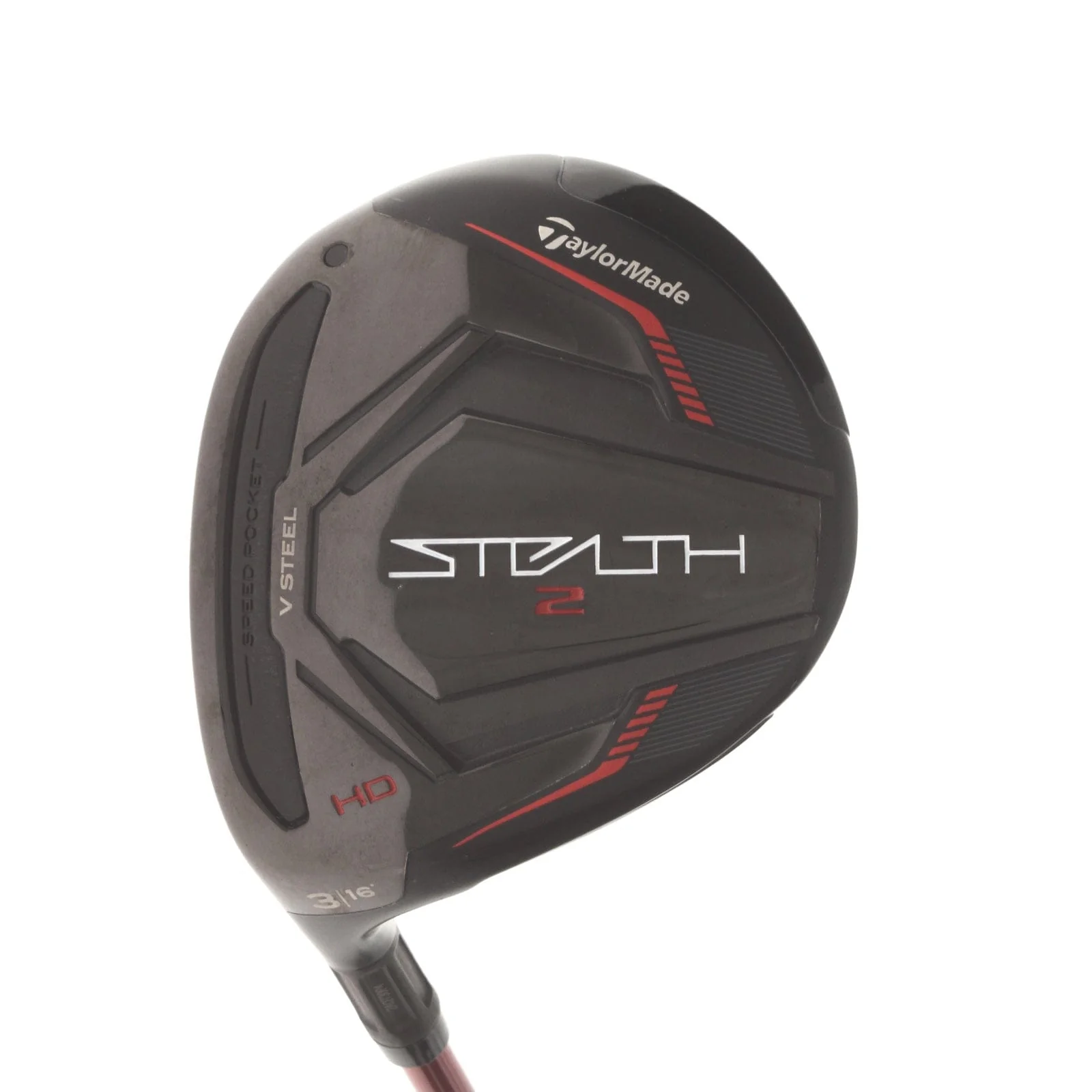 TaylorMade Stealth 2 HD Graphite Mens Left Hand Fairway 3 Wood 16* Regular - Fujikura Speeder NX Red 50